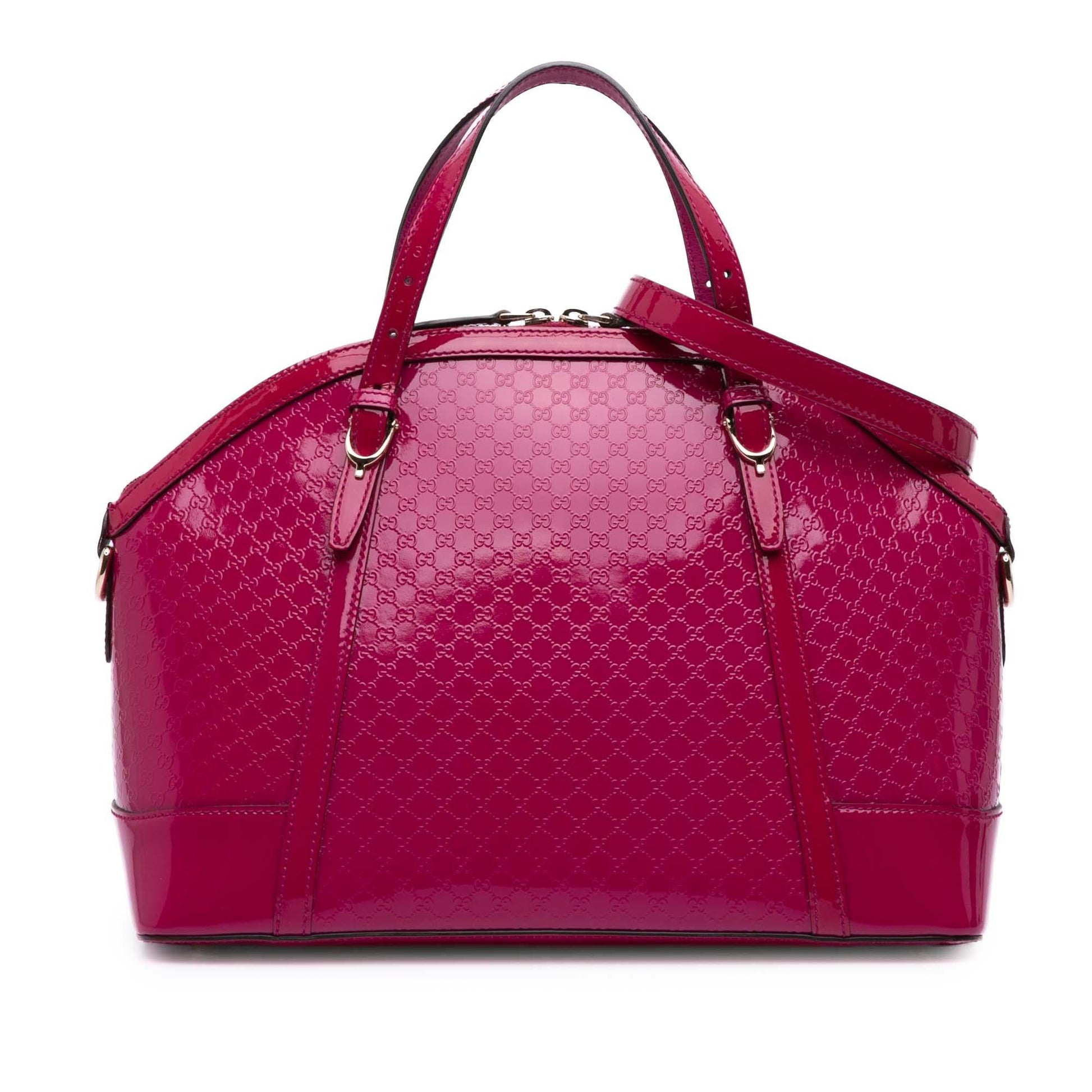 Gucci Large Microguccissima Patent Nice Dome Satchel