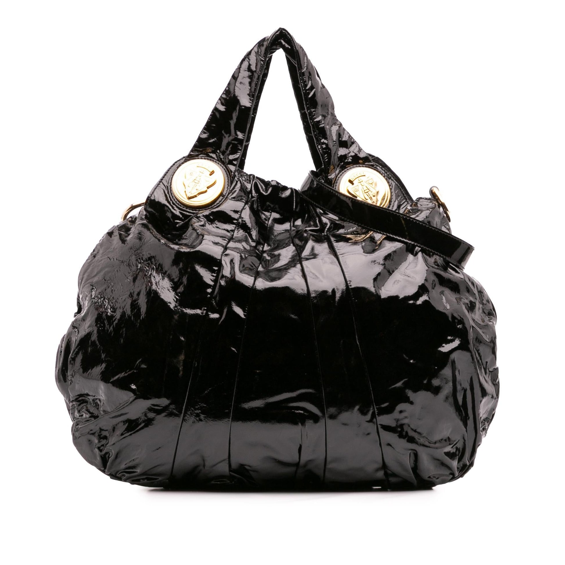 Gucci Large Patent Hysteria Satchel