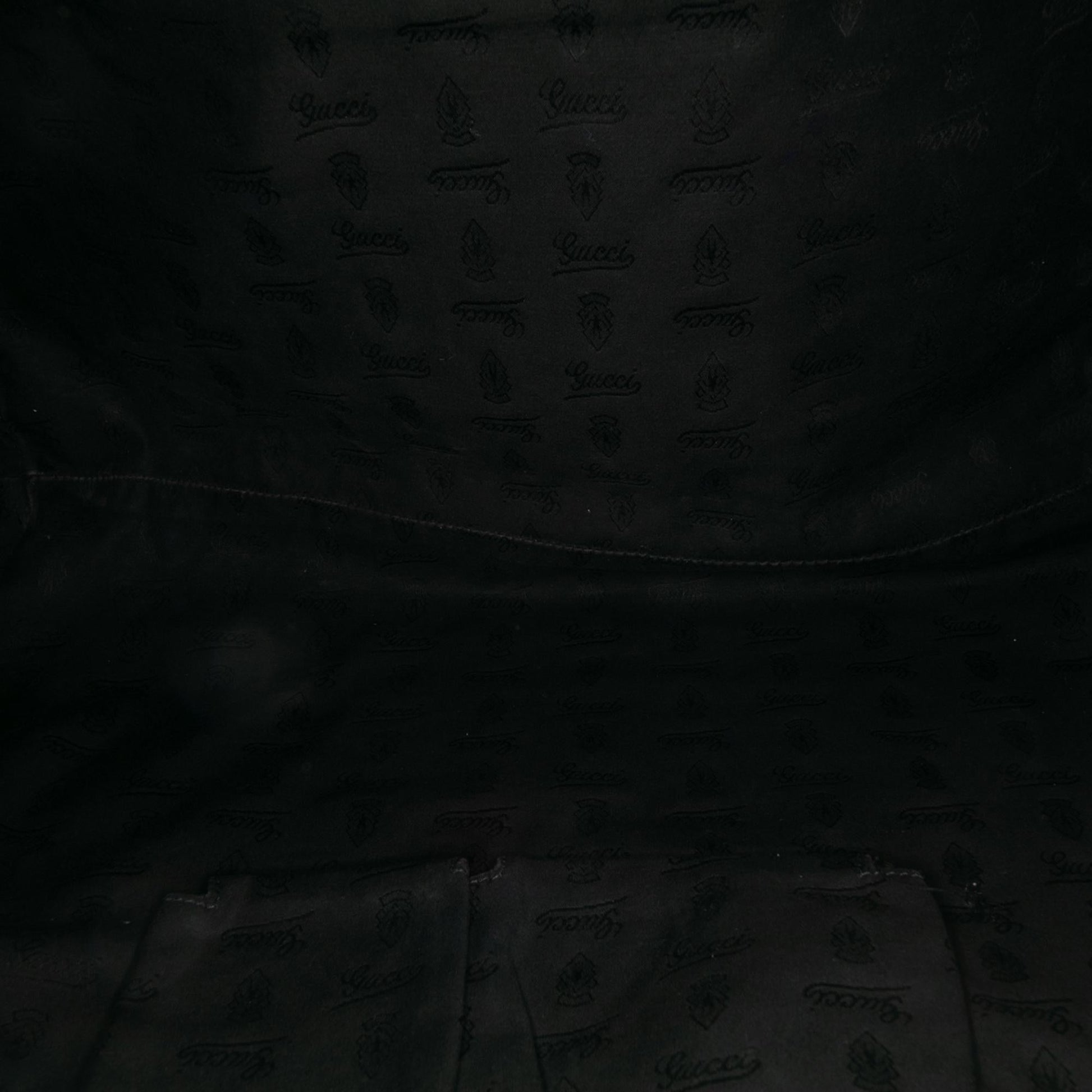 Gucci Large Pebbled Calfskin Bamboo Jungle Convertible Tote
