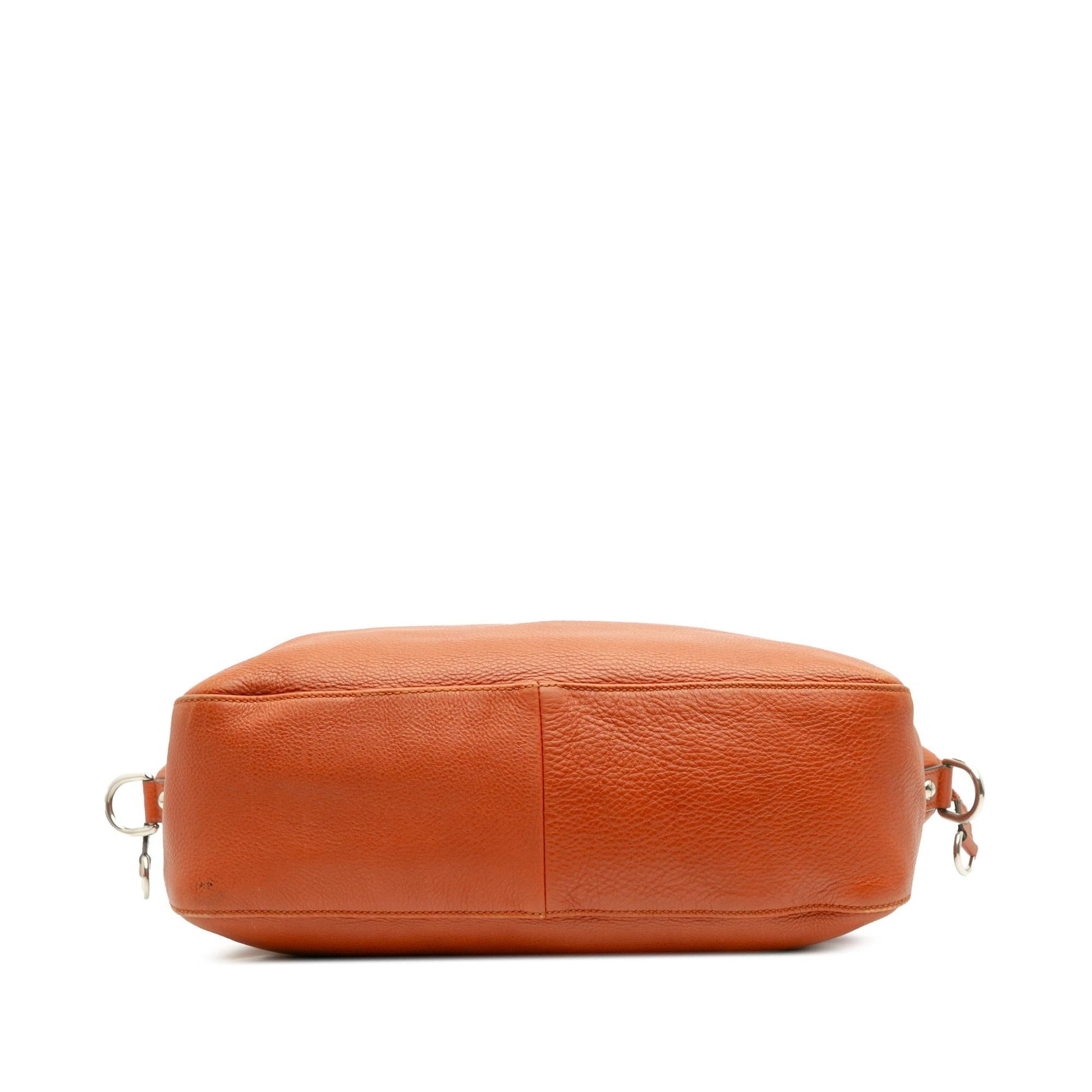 Gucci Large Pebbled Calfskin Icon Bit Satchel