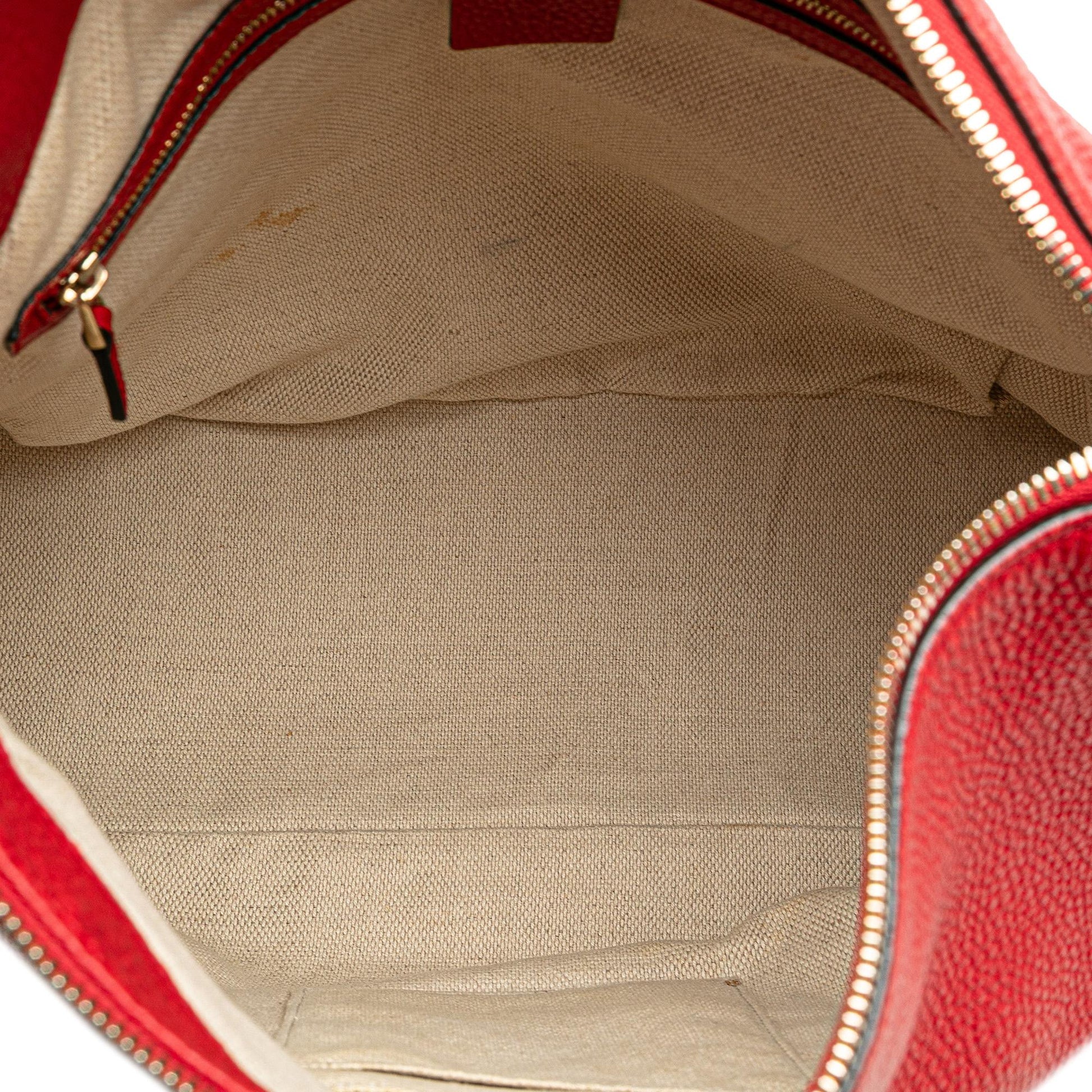 Gucci Large Pebbled Calfskin Soho Convertible Hobo