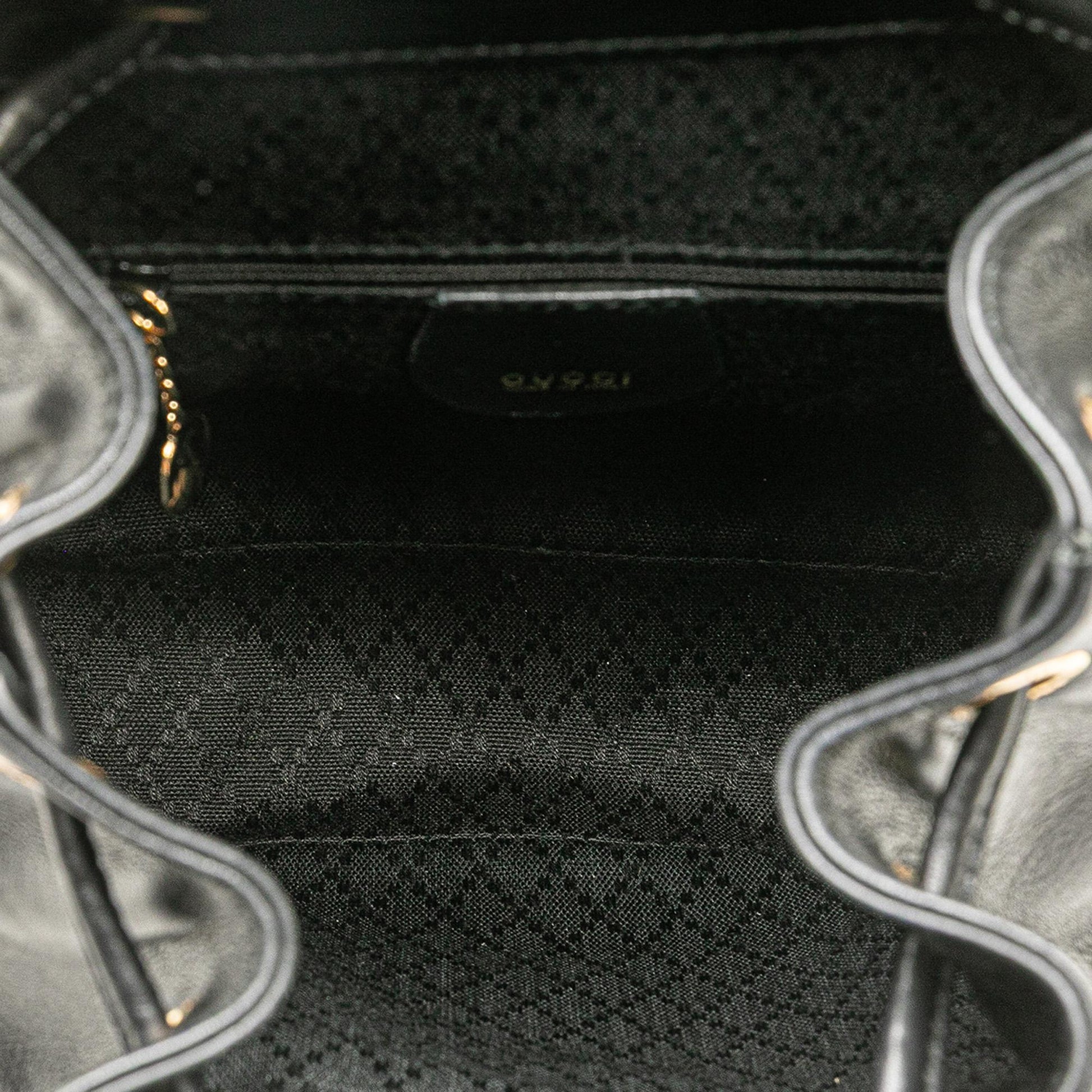 Gucci Leather Bamboo Backpack