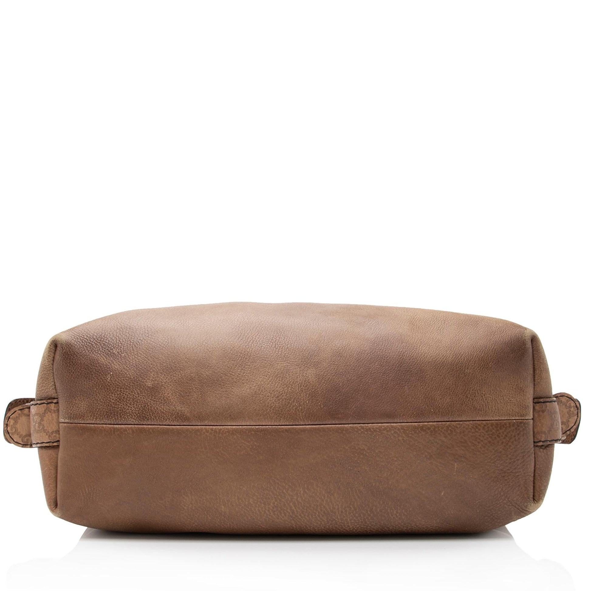 Gucci Leather Bamboo Bar Large Tote (SHF-23016)