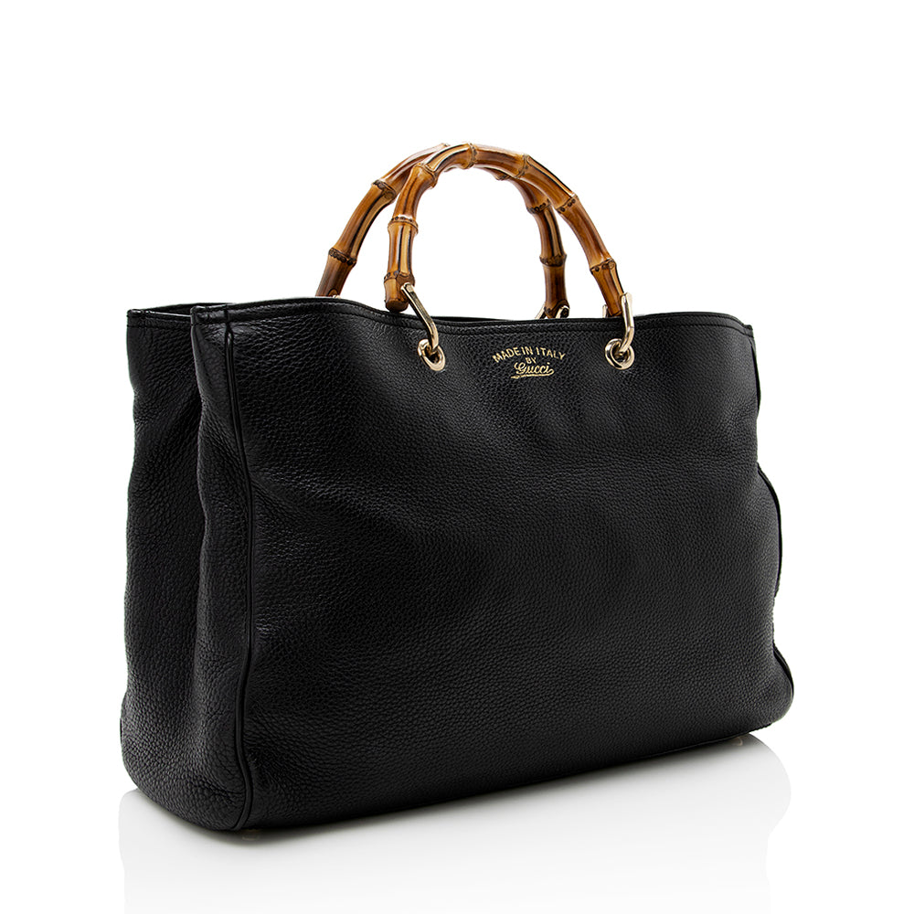 Gucci Bamboo Leather Tote Style 21