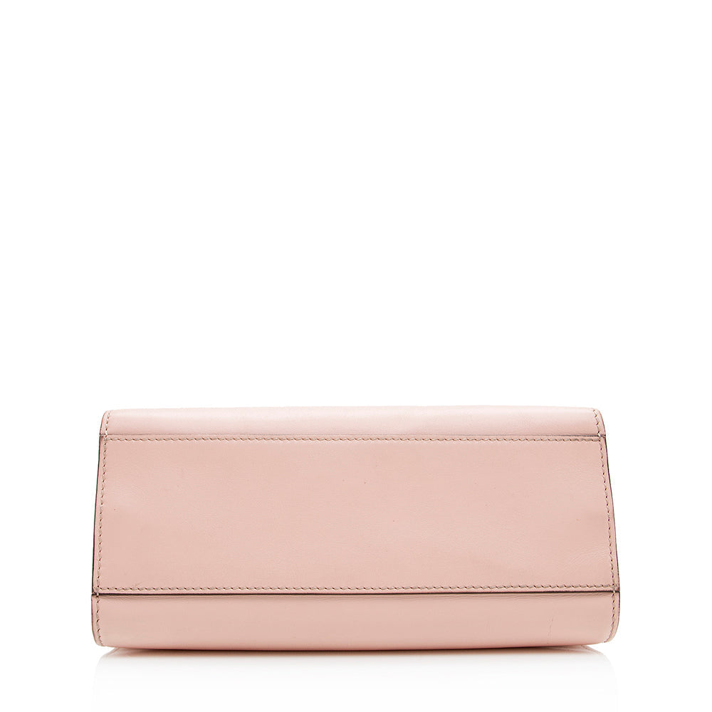 Gucci Leather Bamboo Nymphaea Top Handle Small Tote (SHF-20538)