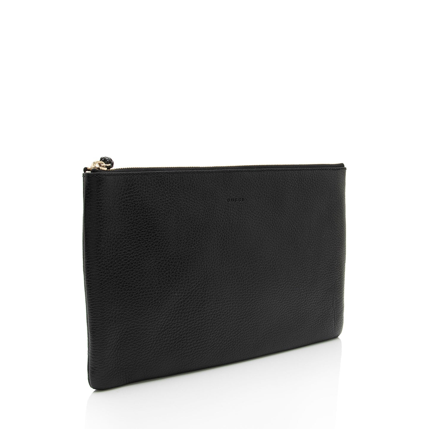 Gucci Pochette Leather Canvas Clutch