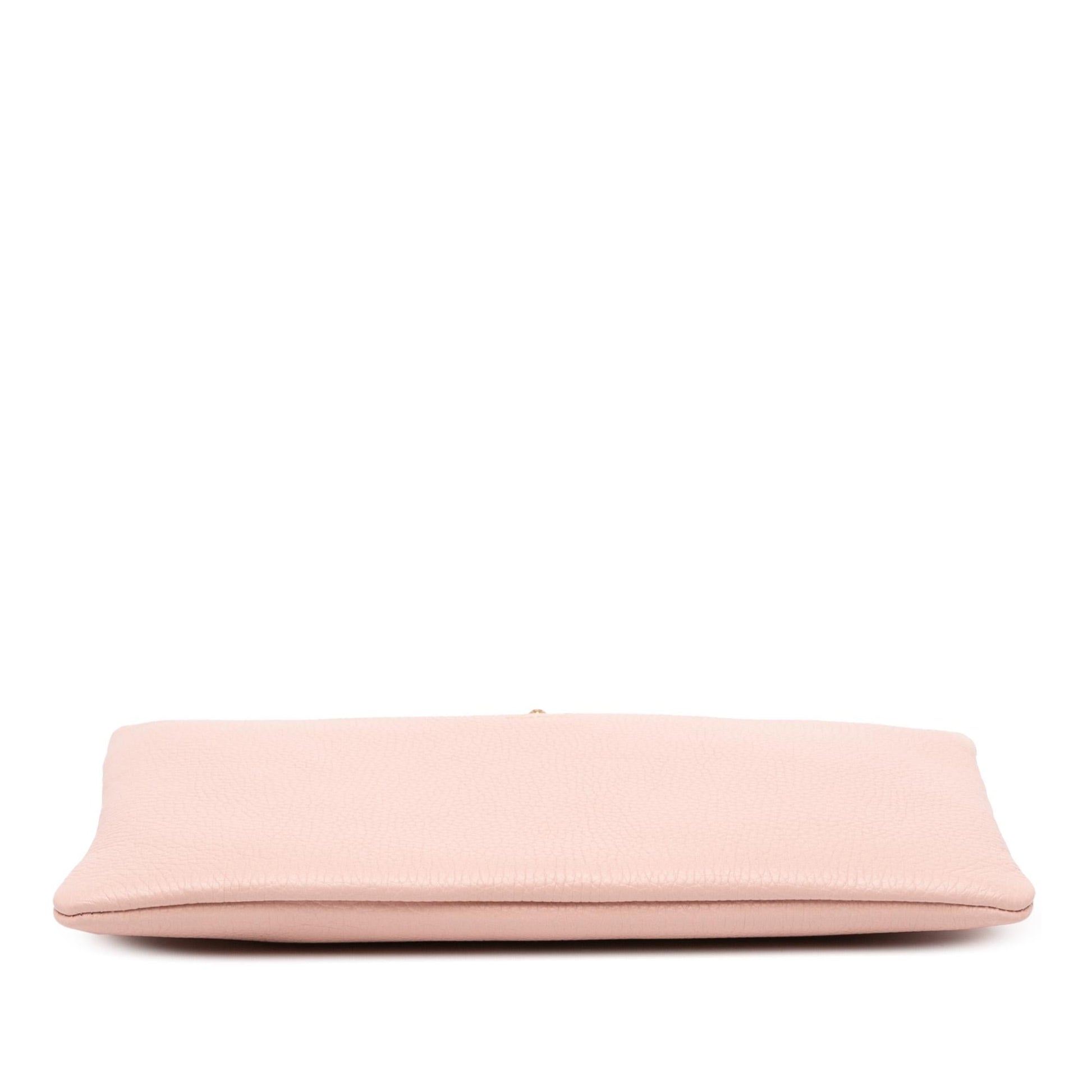 Gucci Leather Blind For Love Clutch