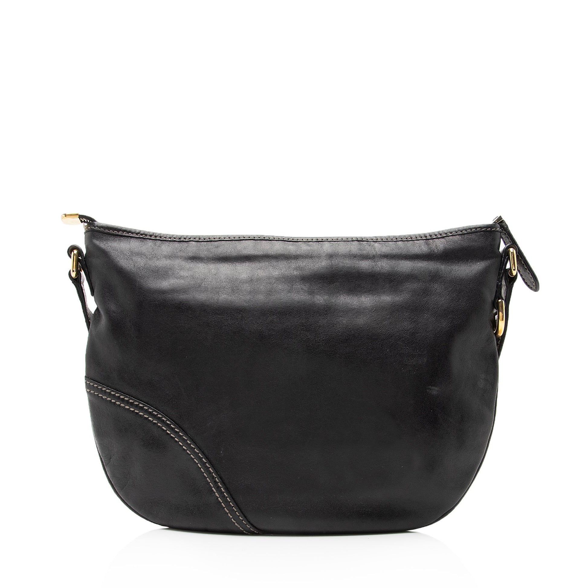 Gucci Leather Britt Messenger Bag (SHF-23050)