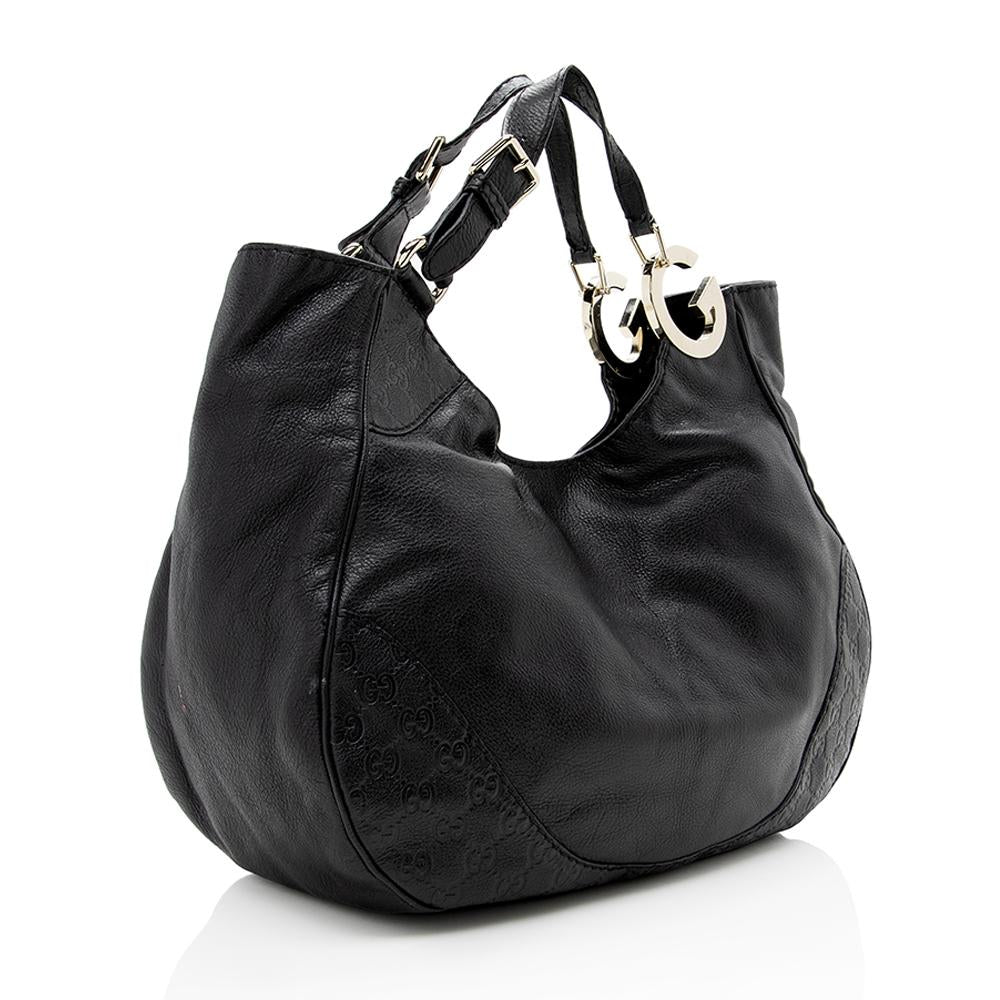 Gucci Leather Monogram Tote Style 5