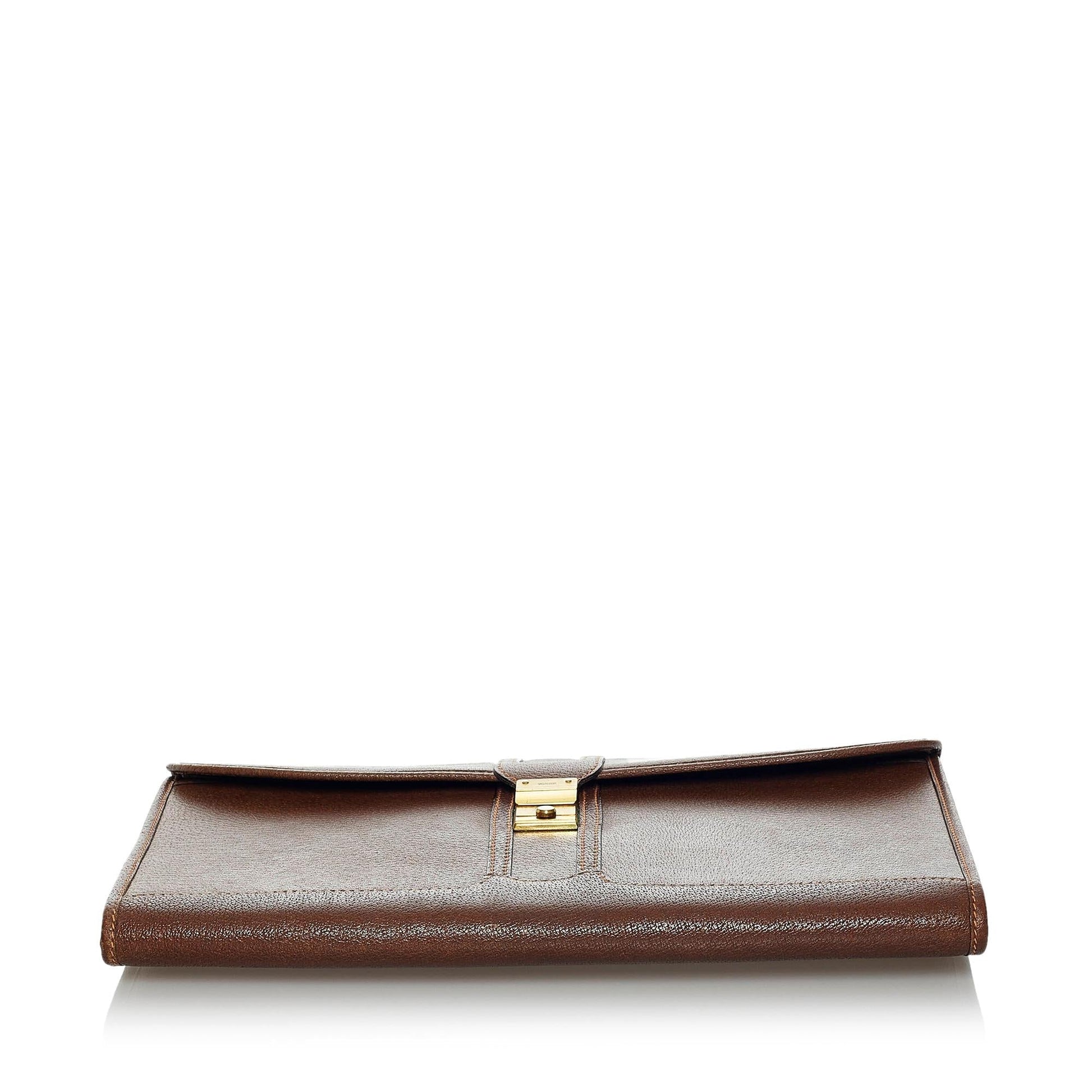 Gucci Leather Clutch Bag (SHG-34939)