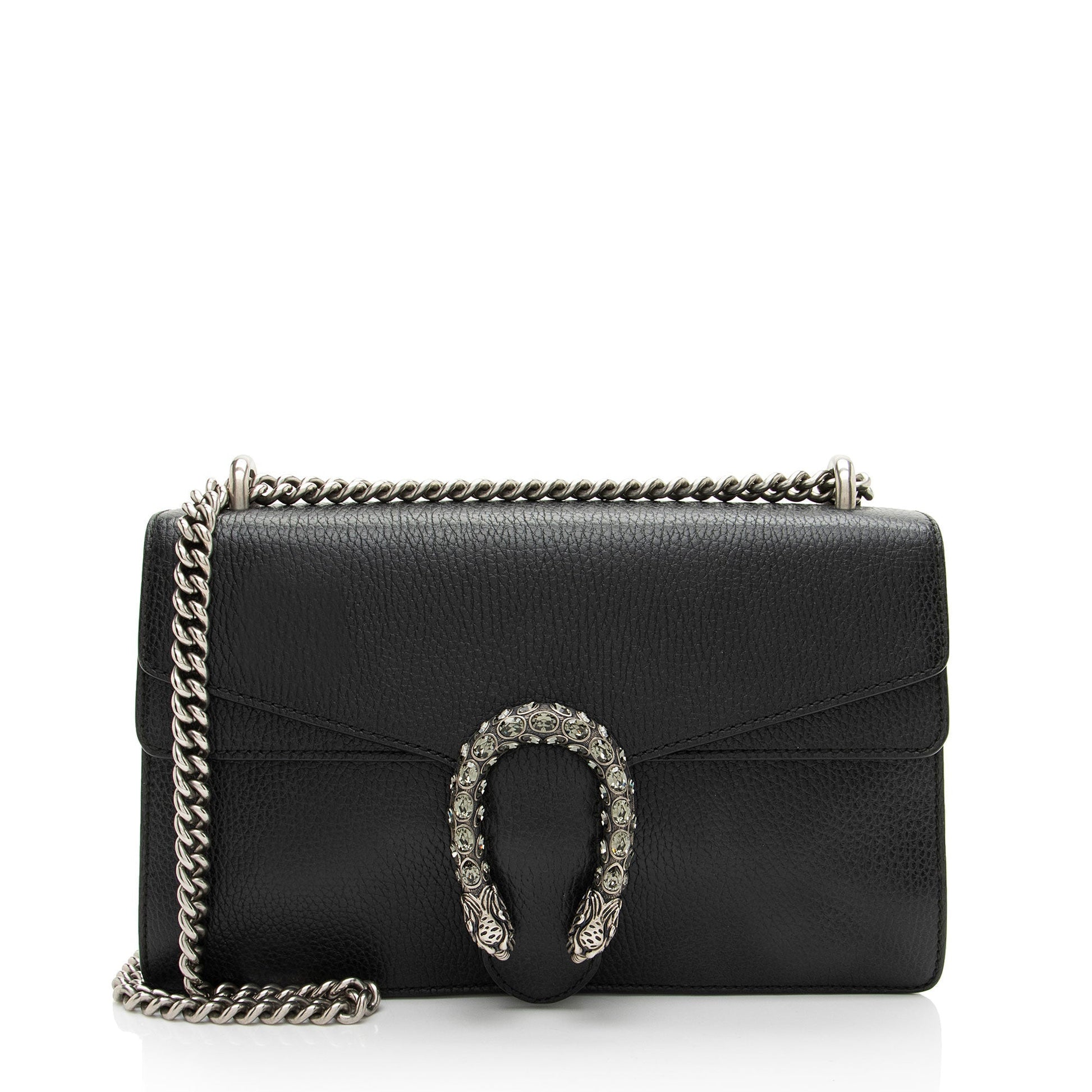 Gucci Leather Crystal Dionysus Medium Shoulder Bag