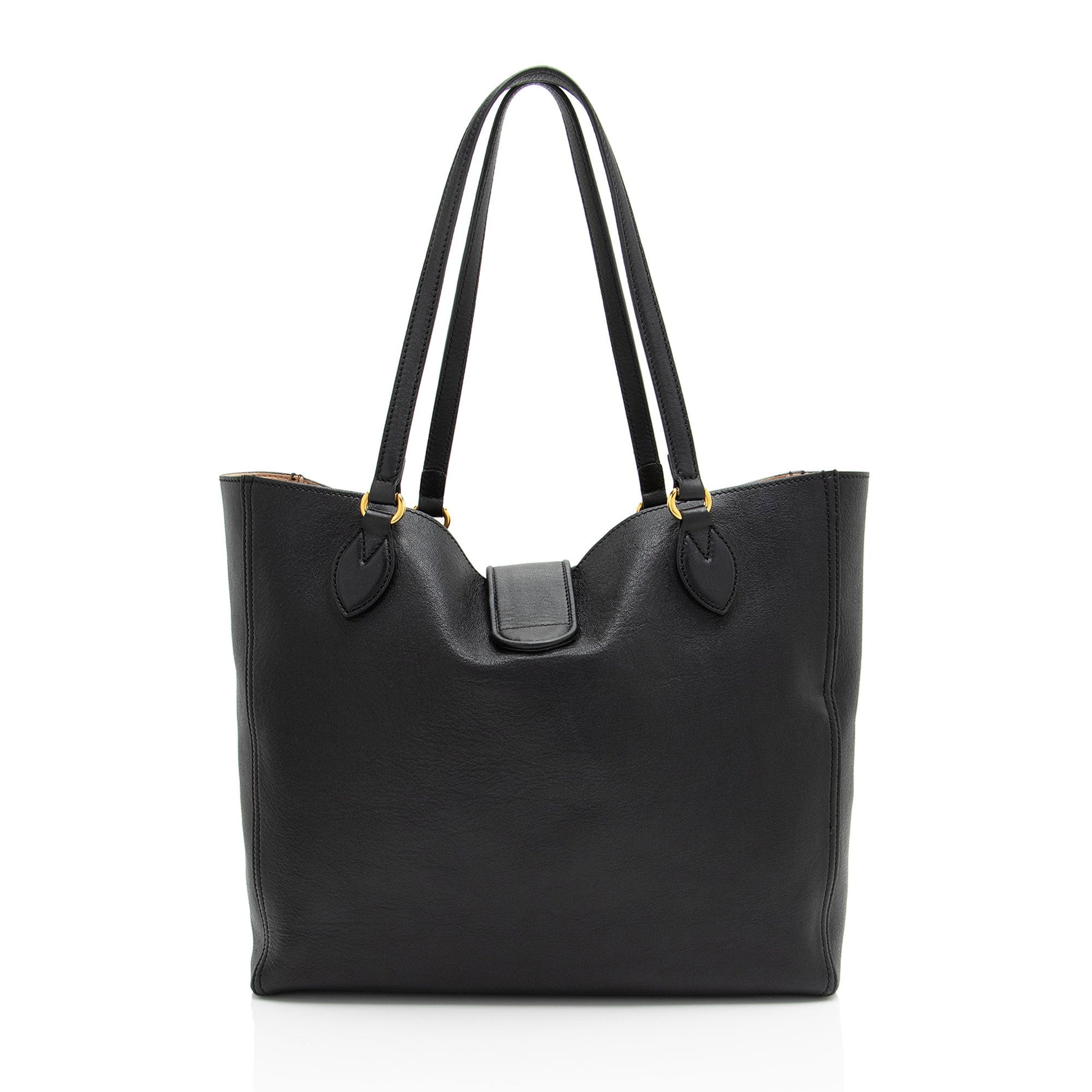 Gucci Leather Dahlia Medium Tote (SHF-G7nIG2)