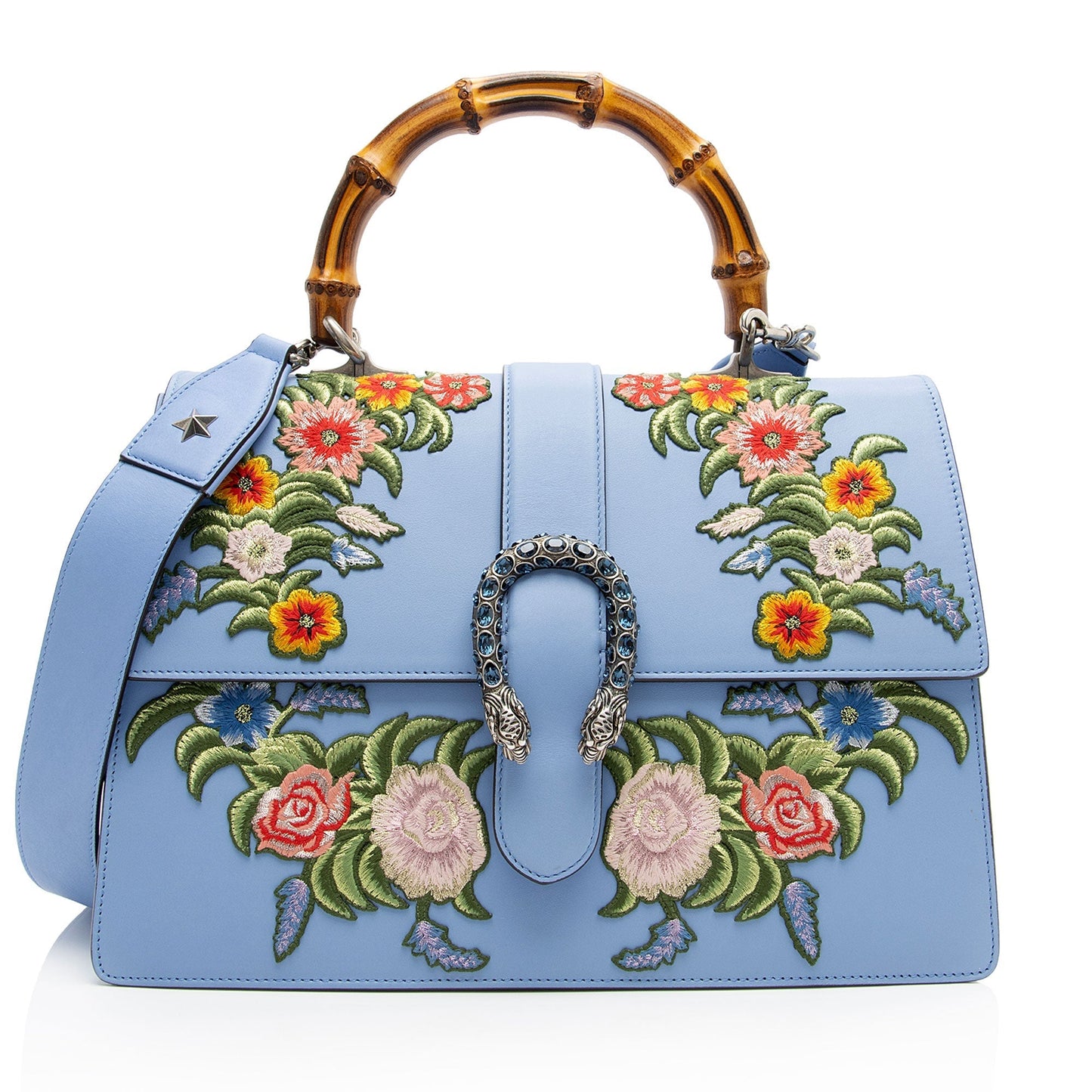 Gucci Nylon Leather Canvas Shoulder Bag