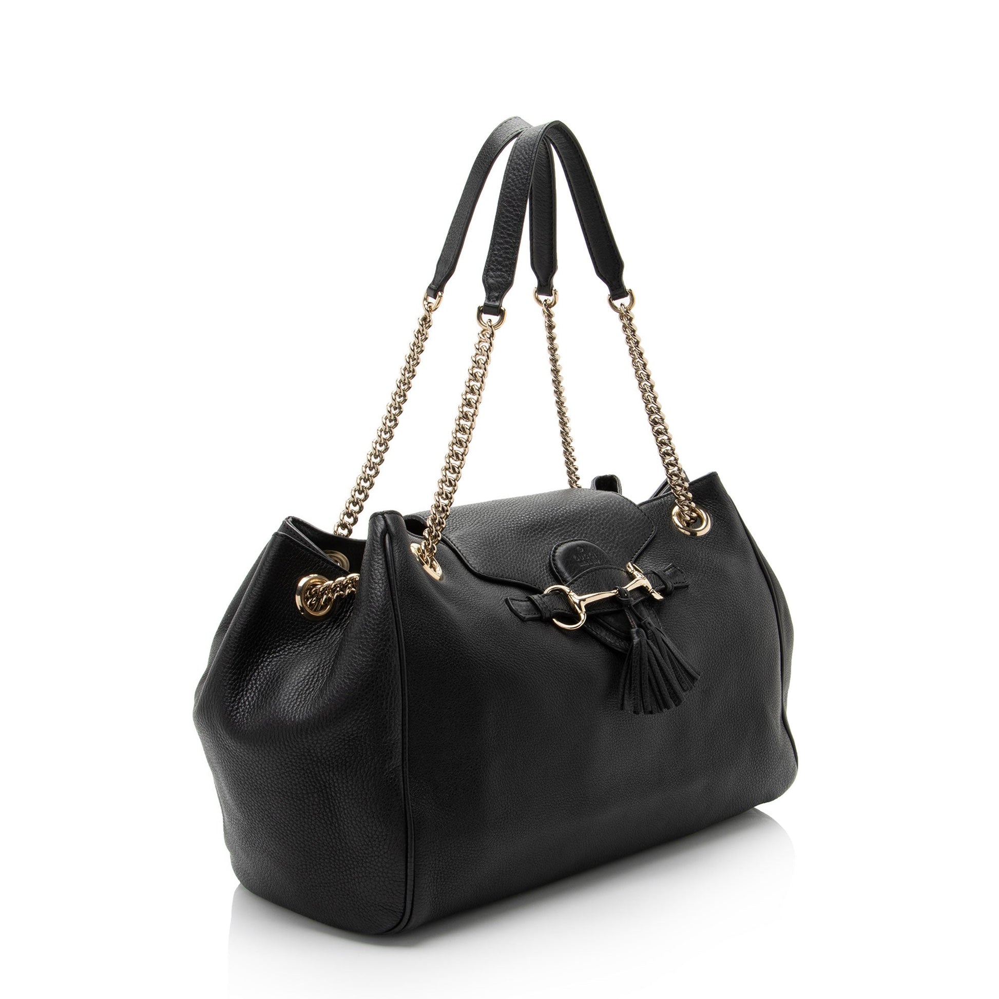 Gucci Leather Canvas Shoulder Bag