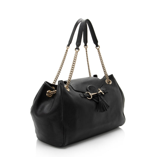 Gucci Leather Canvas Shoulder Bag