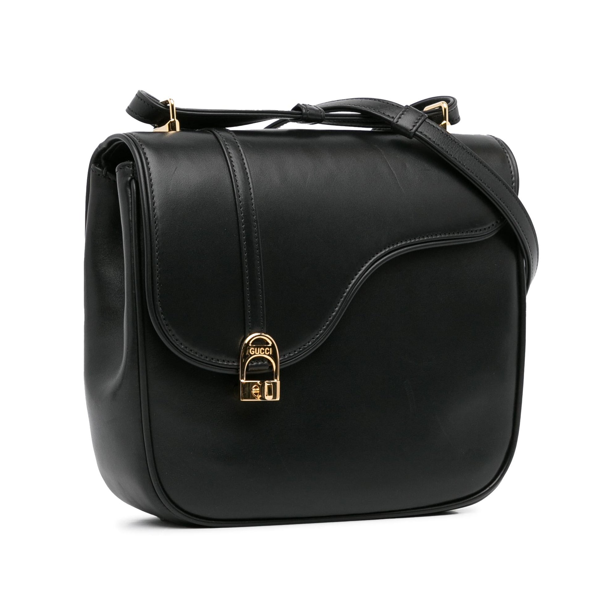 Gucci Leather Equestrian Crossbody (SHG-XQWEN9)