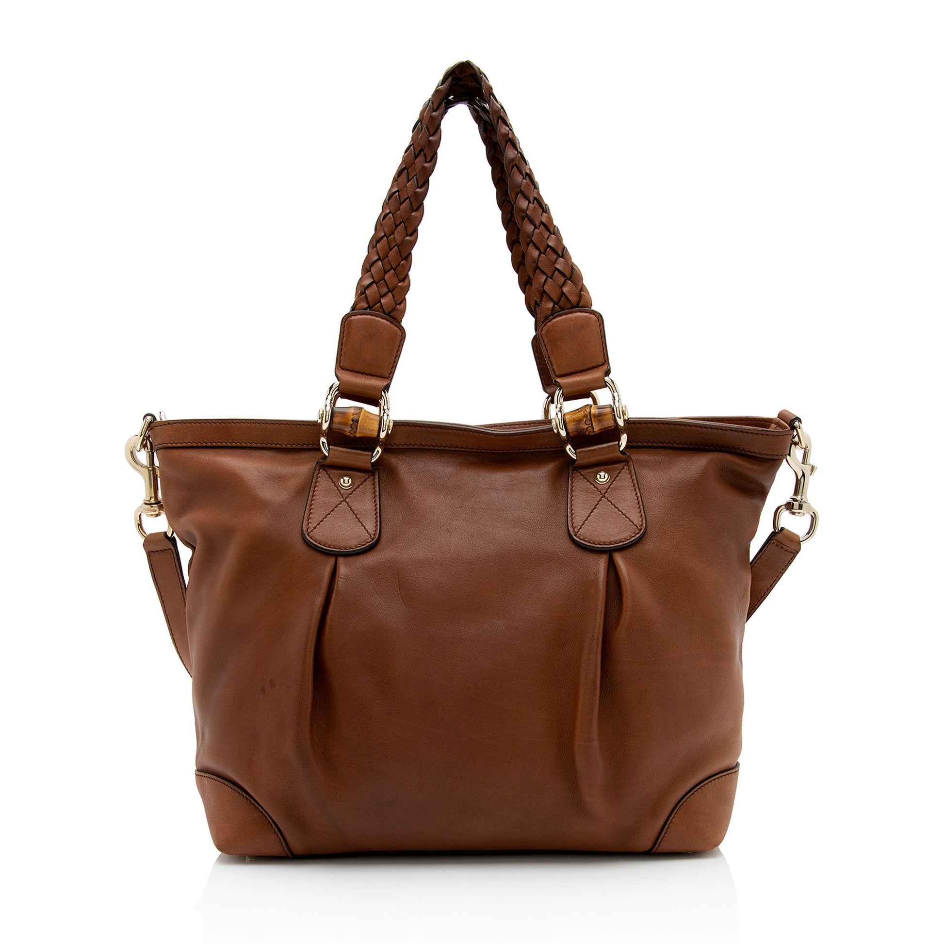 Gucci Leather Canvas Tote