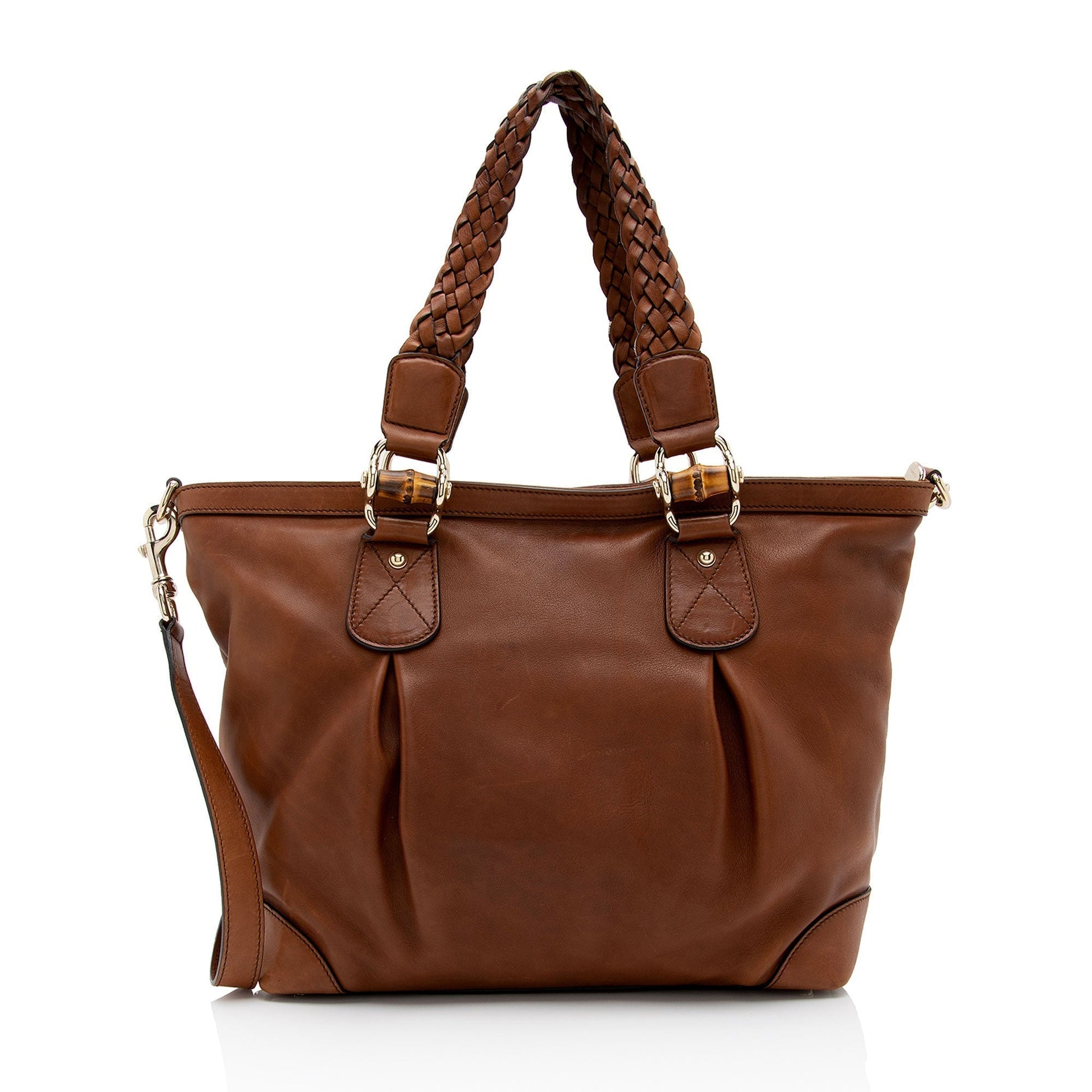 Gucci Leather Canvas Tote