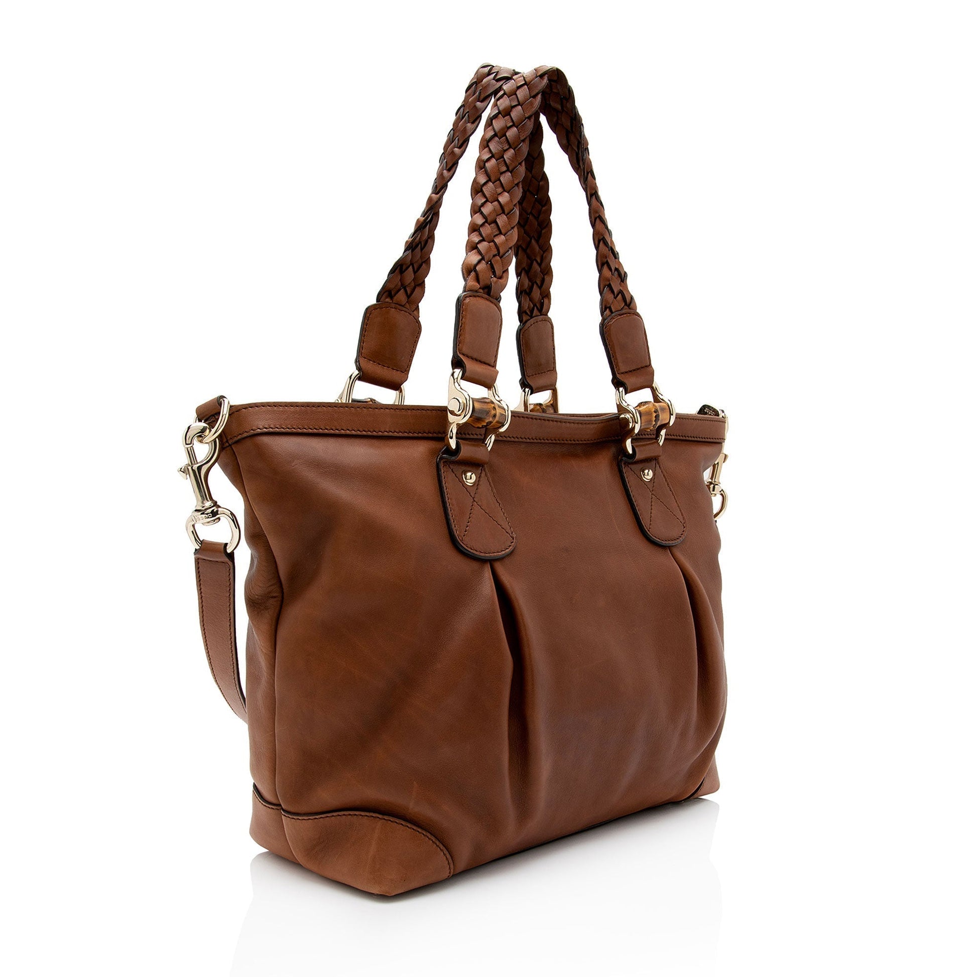 Gucci Leather Canvas Tote