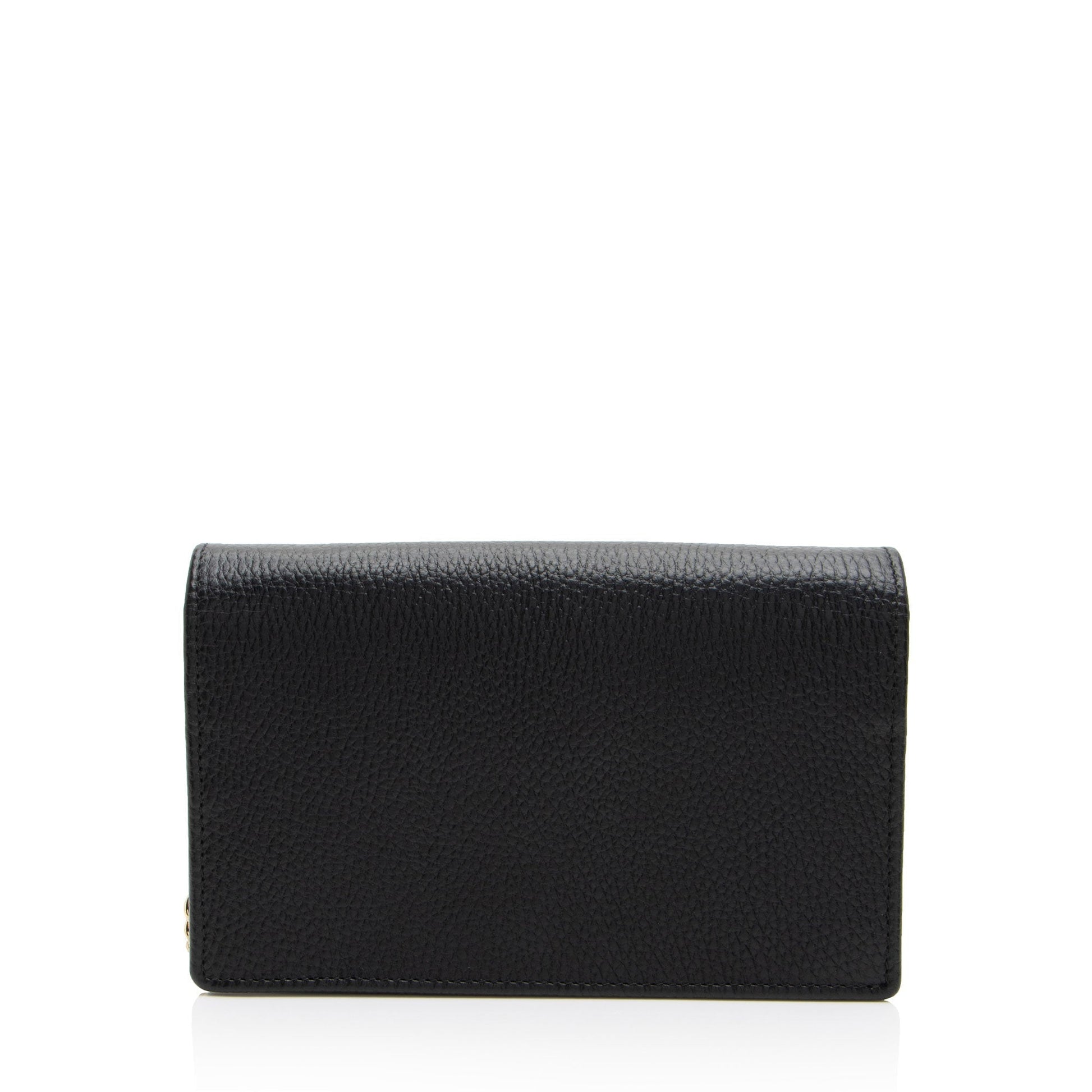Gucci Leather GG Marmont Mini Chain Bag (SHF-srjOwr)