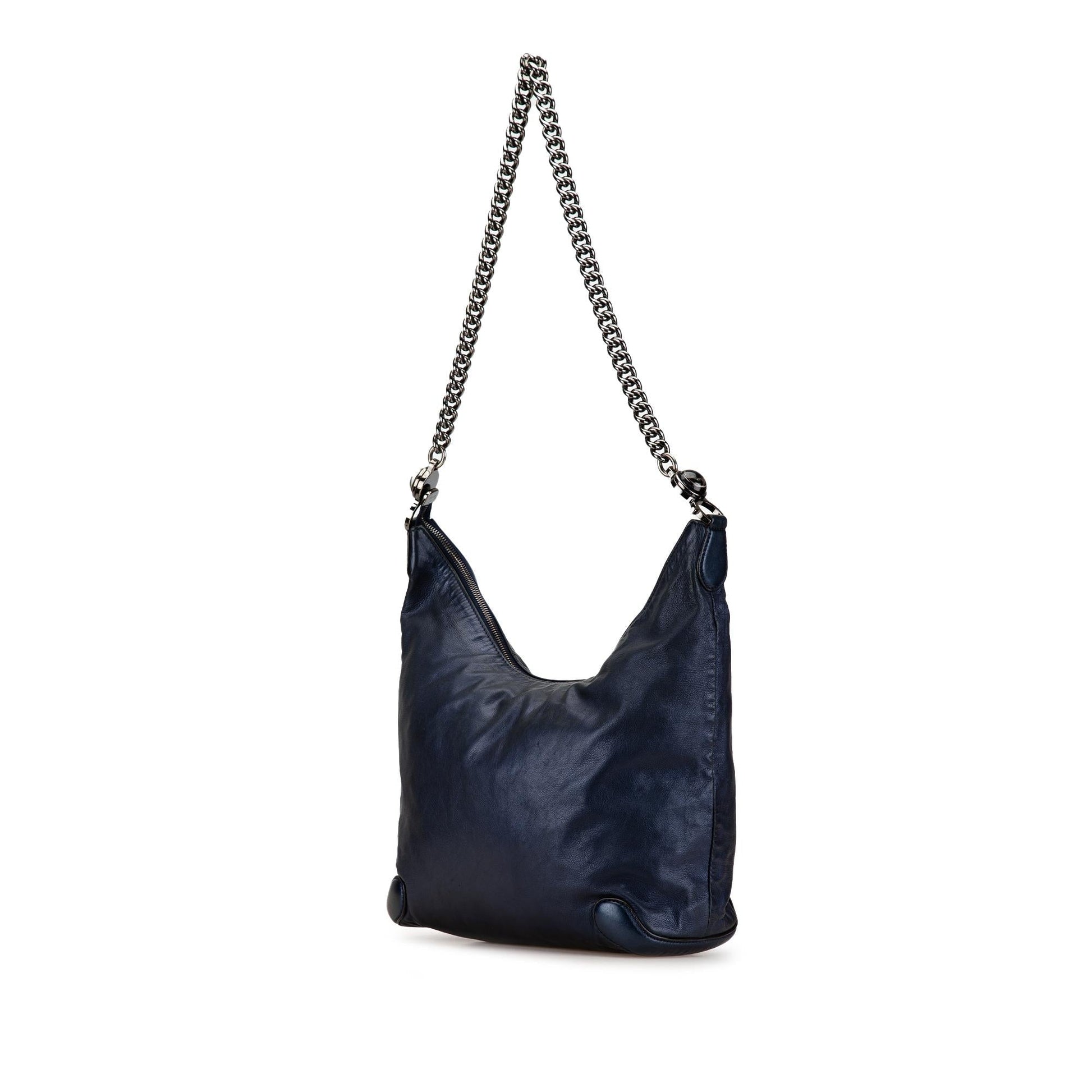 Gucci Leather Galaxy Chain Shoulder Bag (SHG-WdXIT5)