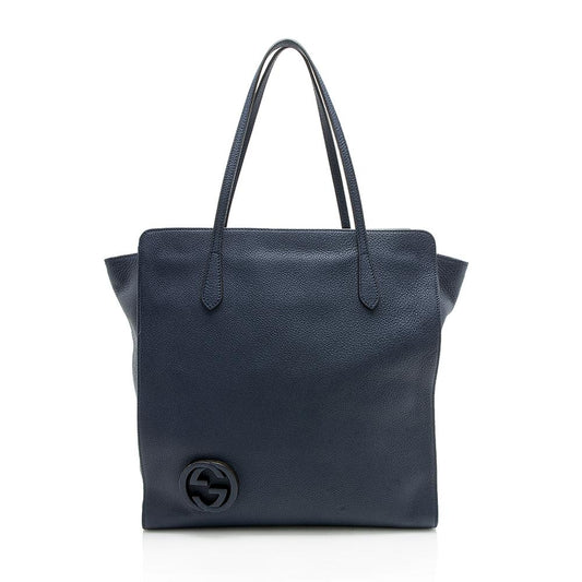 Gucci Interlocking G Leather Tote Style 1