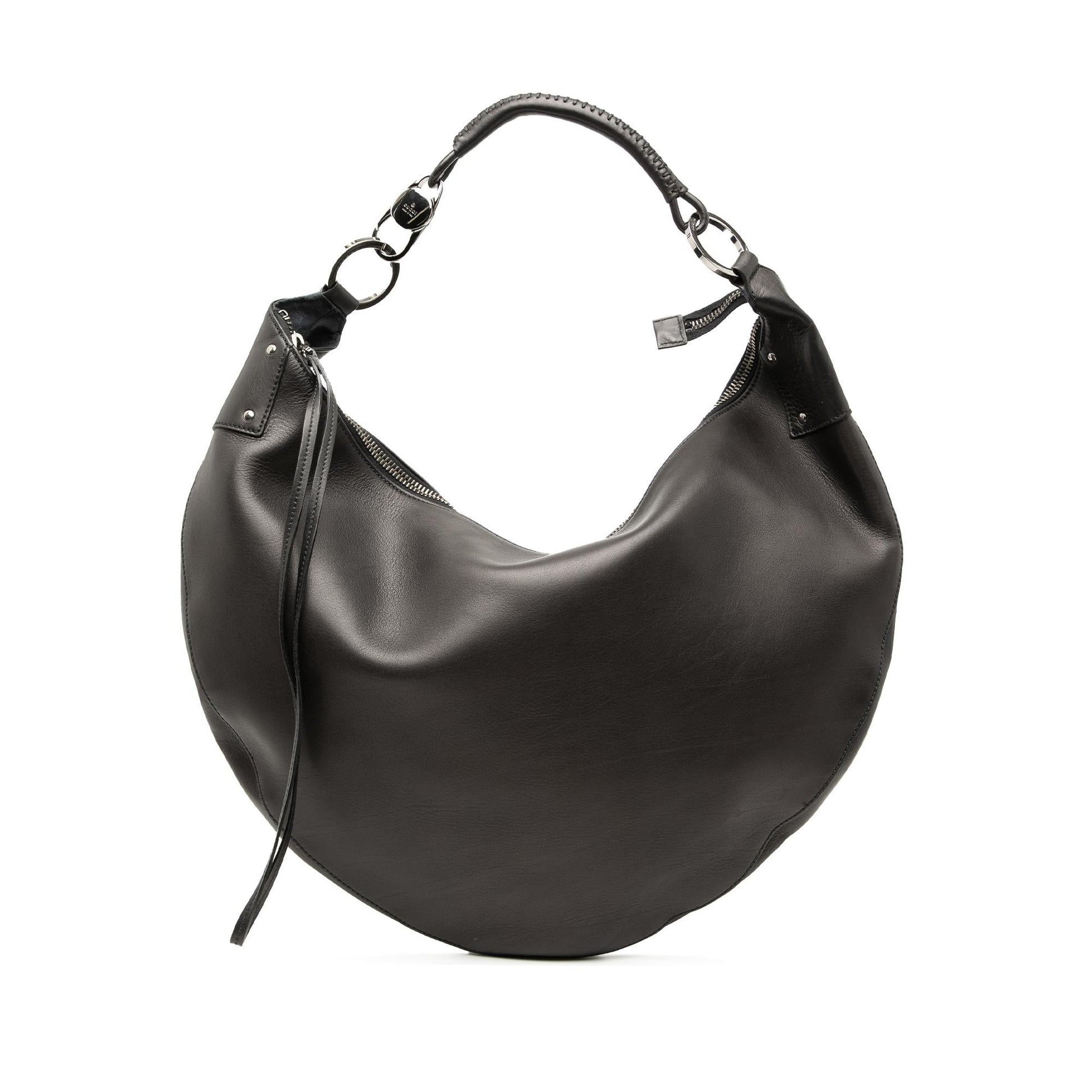 Gucci Leather Half Moon Hobo