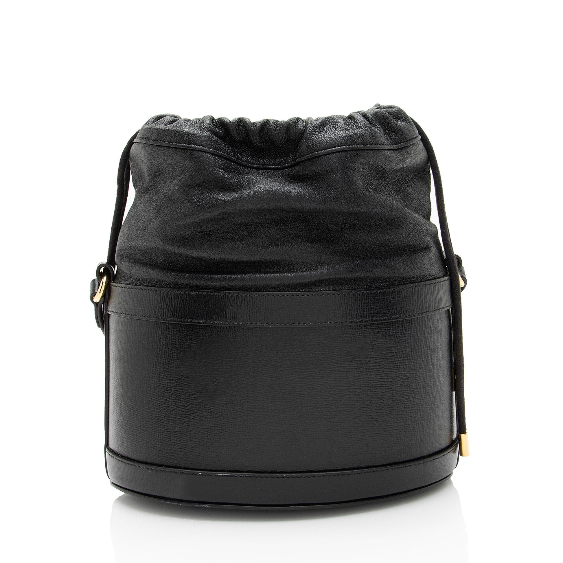 Gucci Leather Horsebit 1955 Drawstring Bucket Bag