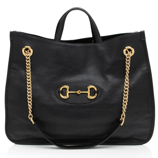 Gucci Chain Leather Tote
