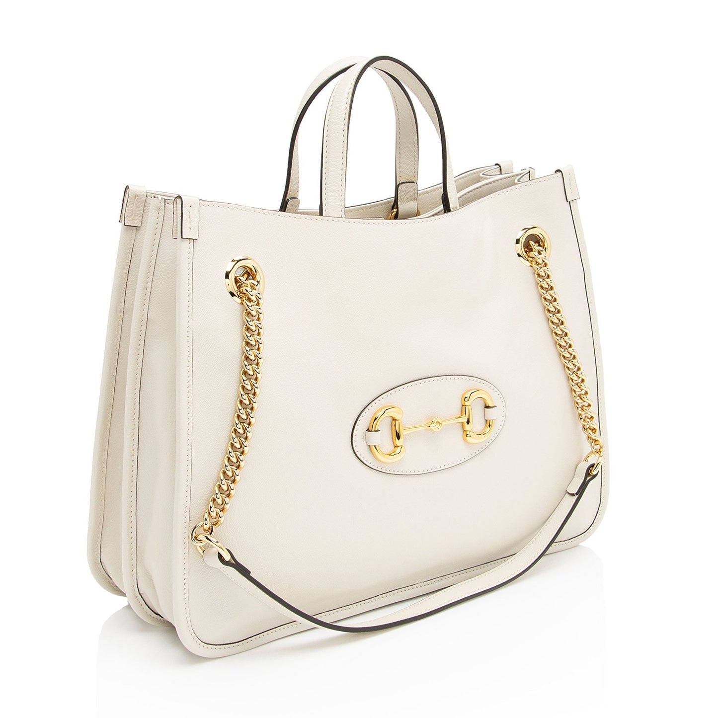 Gucci Leather Canvas Tote