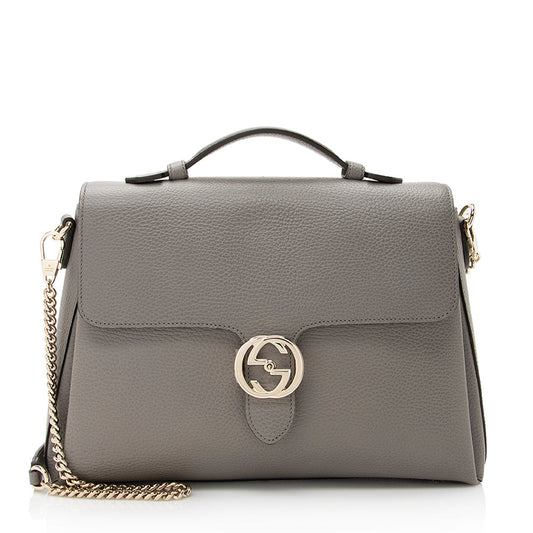 Gucci Canvas Top Handle Shoulder Bag