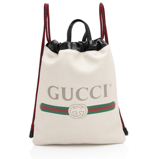 Gucci Nylon Pochette Leather Shoulder Bag