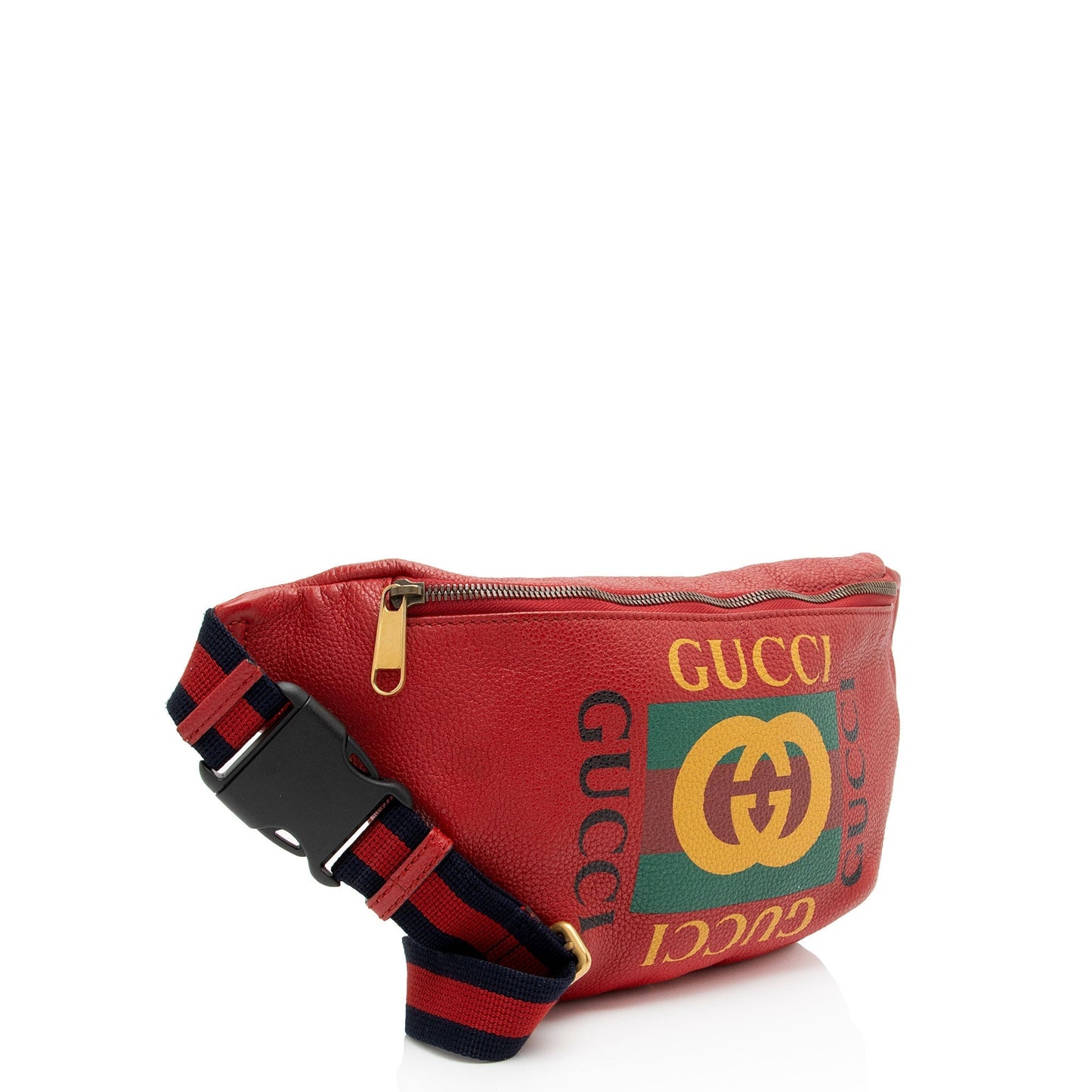 Gucci Nylon Leather Canvas Shoulder Bag