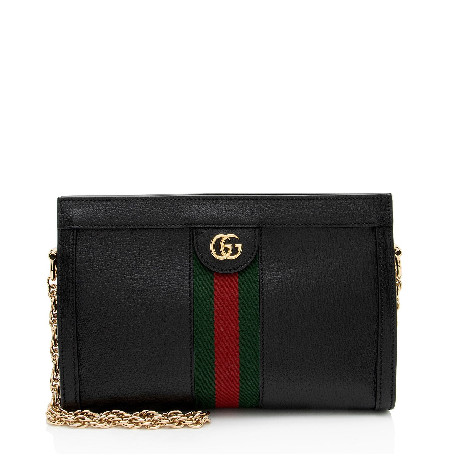 Gucci Leather Ophidia Medium Chain Shoulder Bag