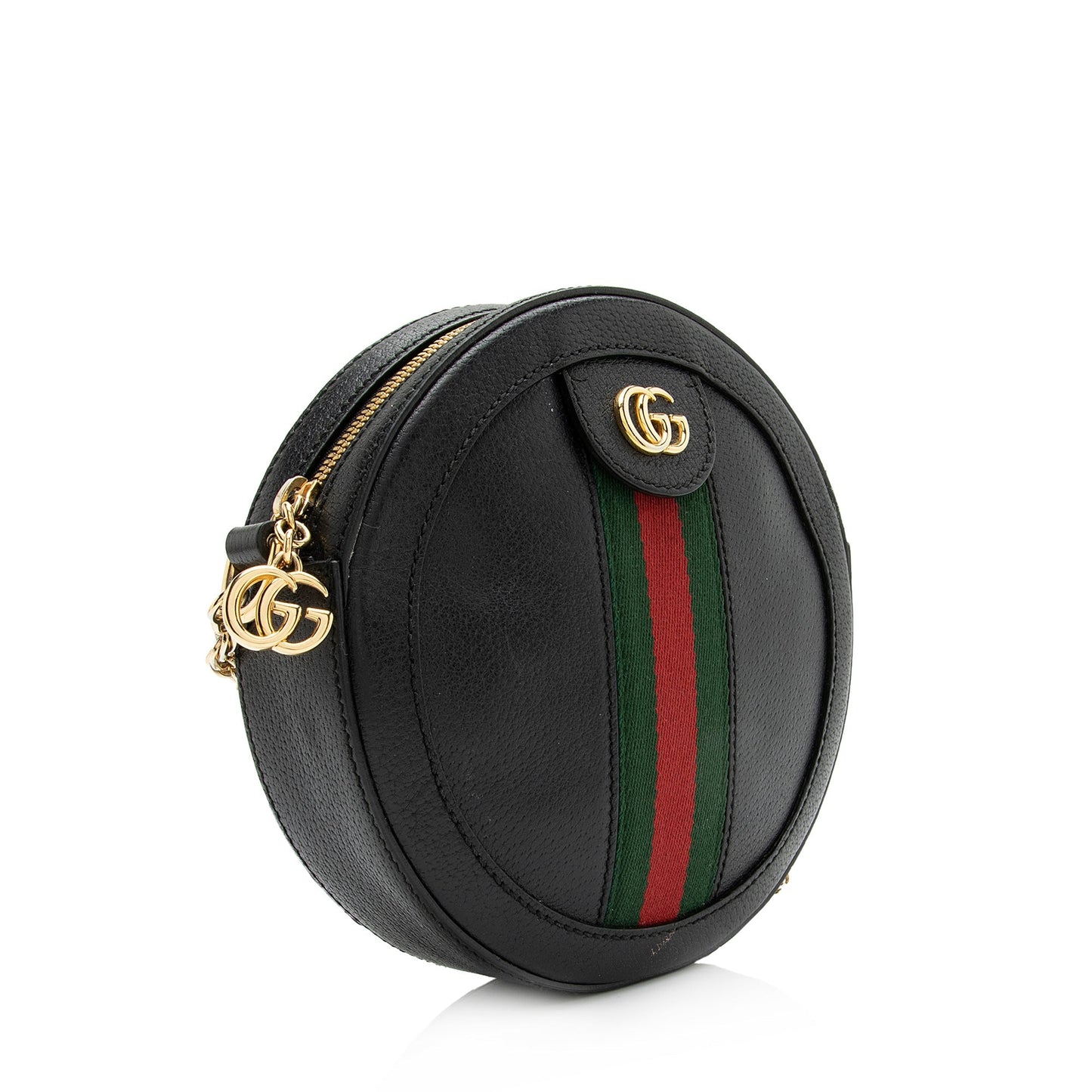 Gucci Leather Ophidia Round Mini Shoulder Bag (SHF-23807)