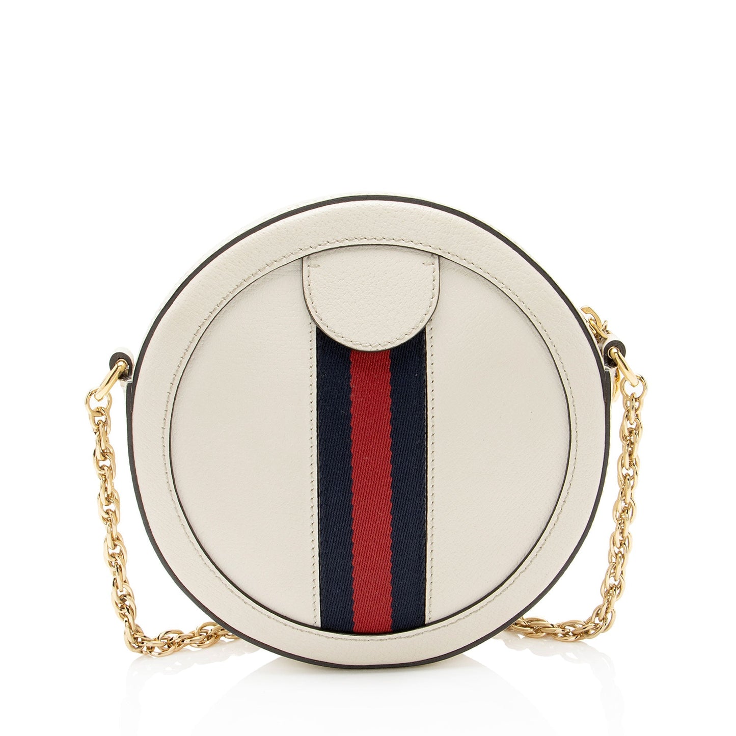 Gucci Leather Ophidia Round Mini Shoulder Bag