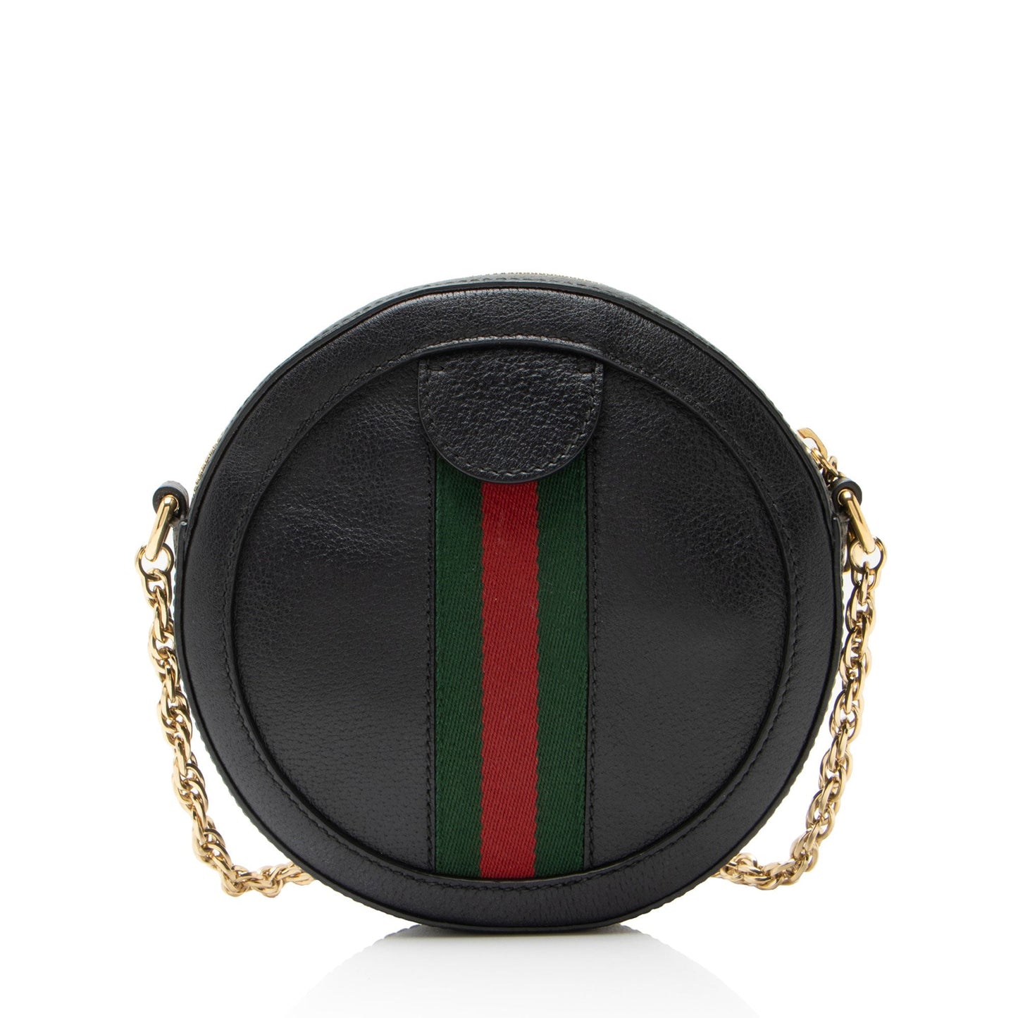 Gucci Leather Ophidia Round Mini Shoulder Bag