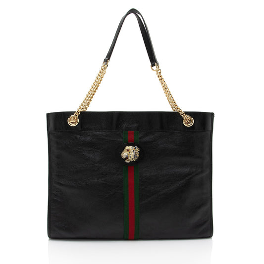 Gucci Nylon Leather Tote