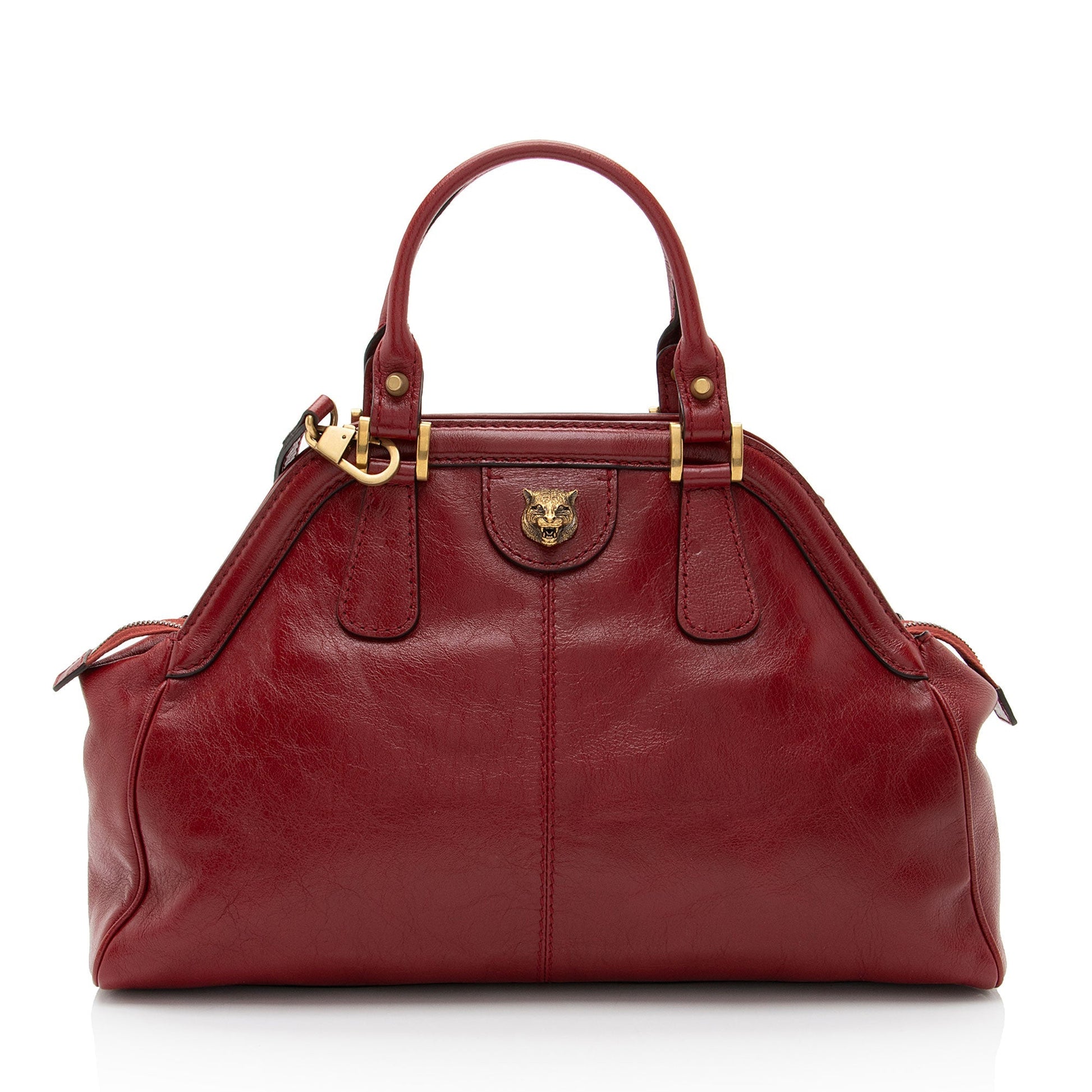 Gucci Leather Rebelle Medium Satchel