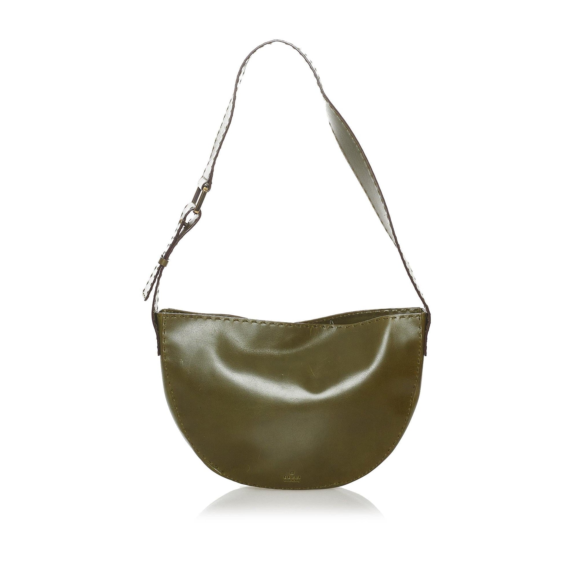 Gucci Leather Shoulder Bag Style 49