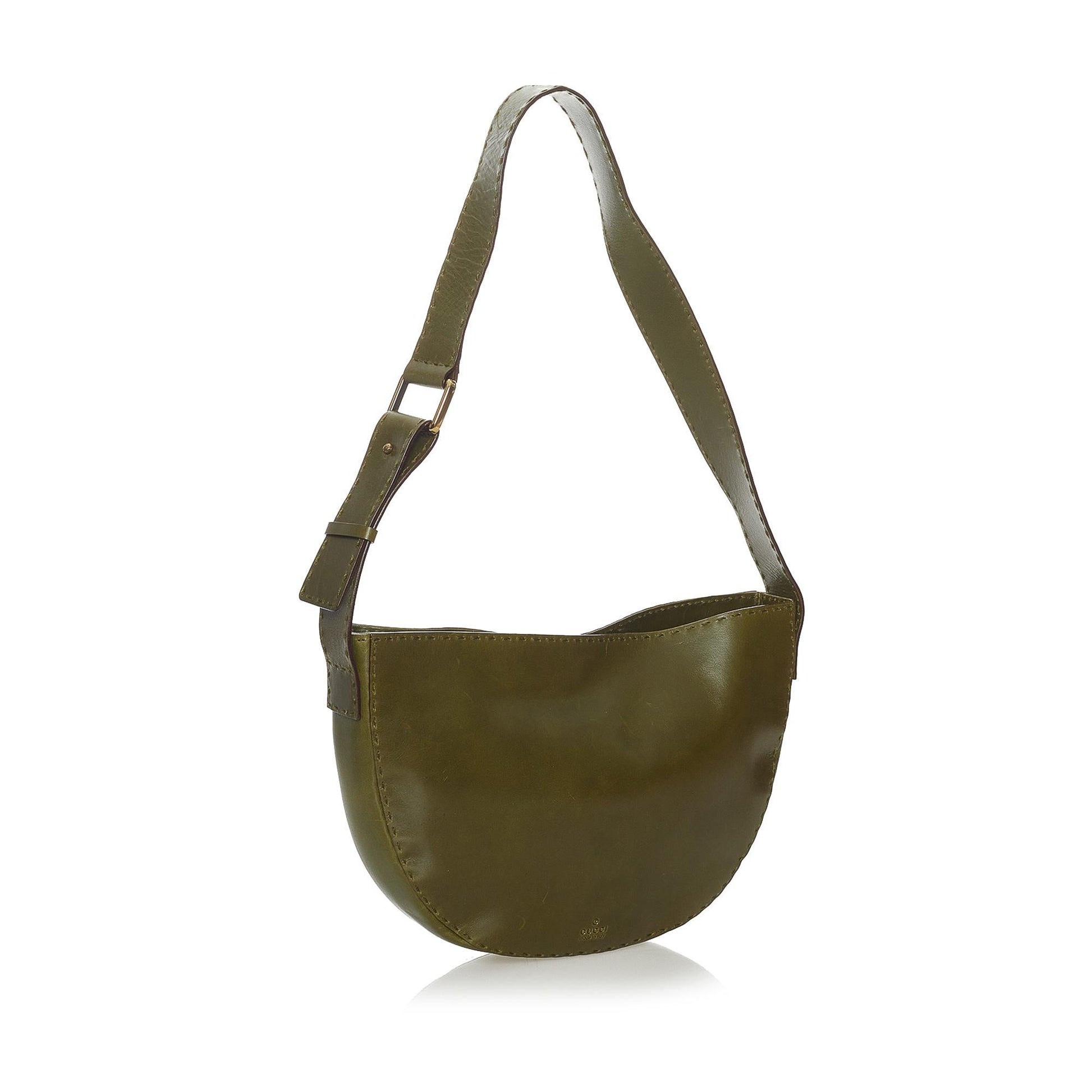 Gucci Leather Shoulder Bag Style 49