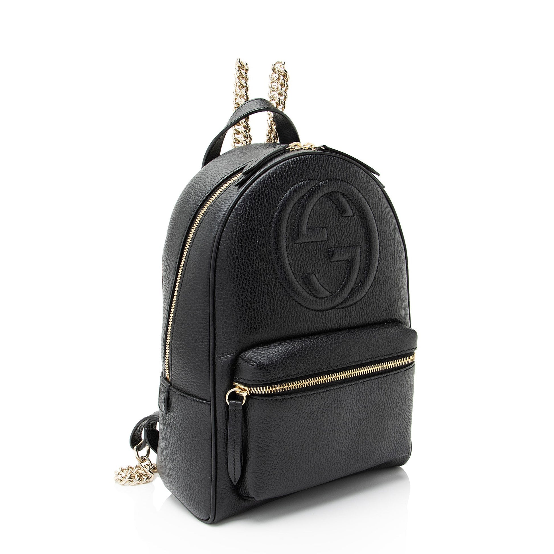 Gucci Leather Soho Chain Backpack