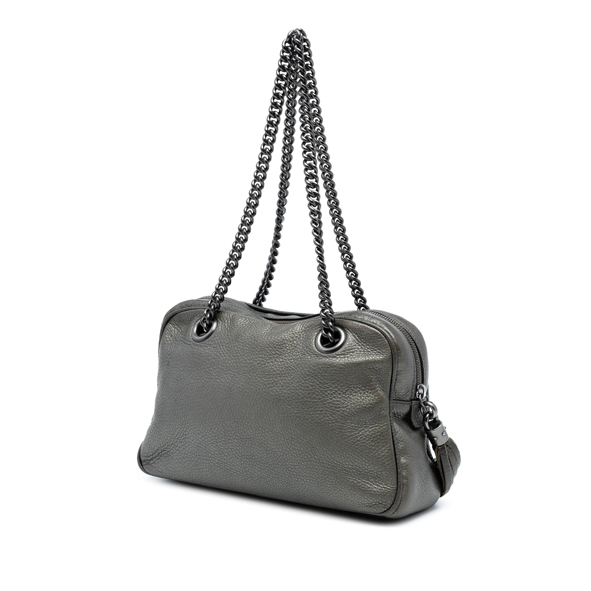 Gucci Leather Soho Chain Zip Shoulder Bag