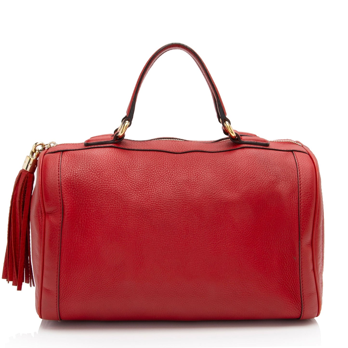 Gucci Leather Canvas Handbag