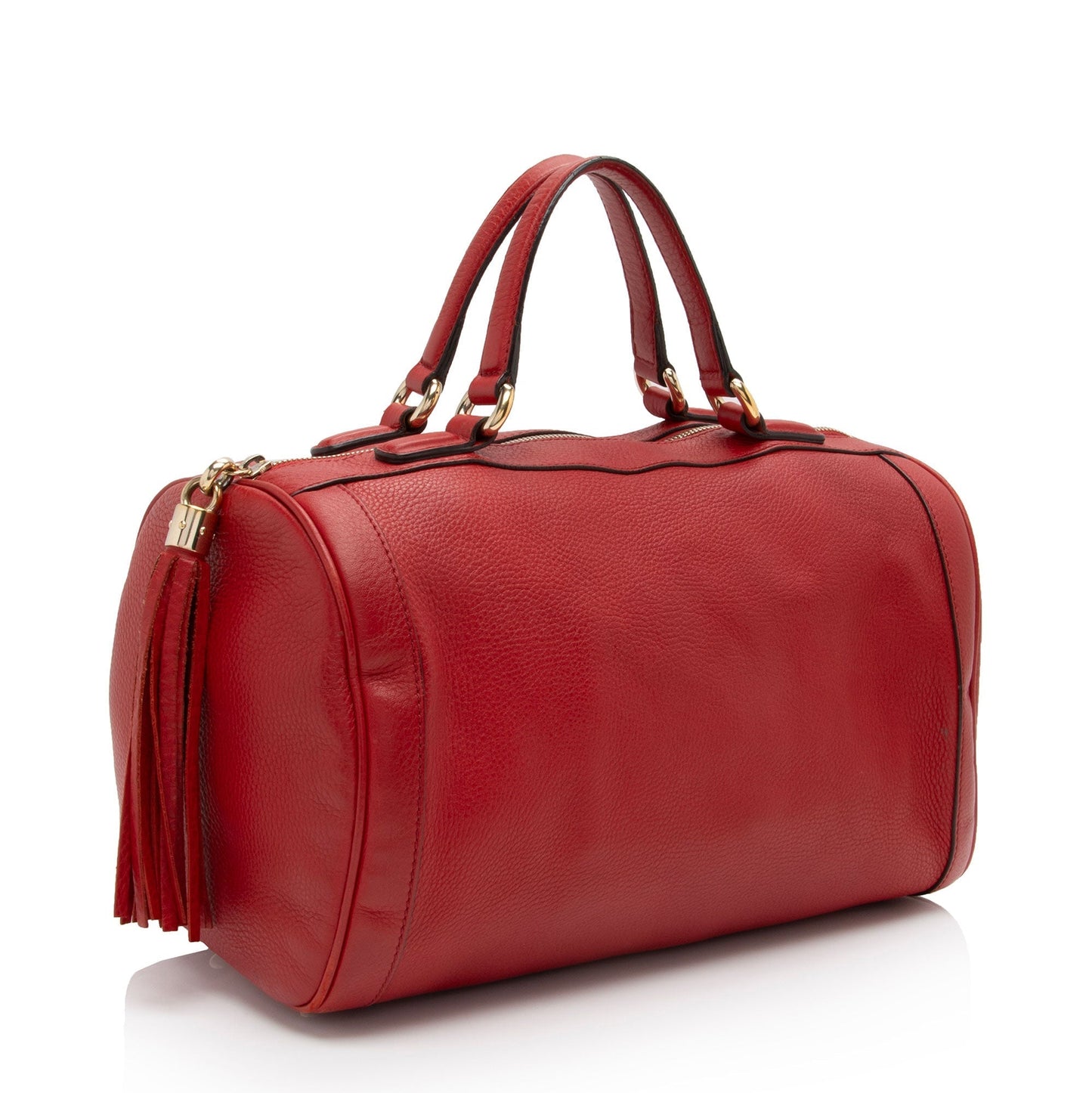 Gucci Leather Canvas Handbag