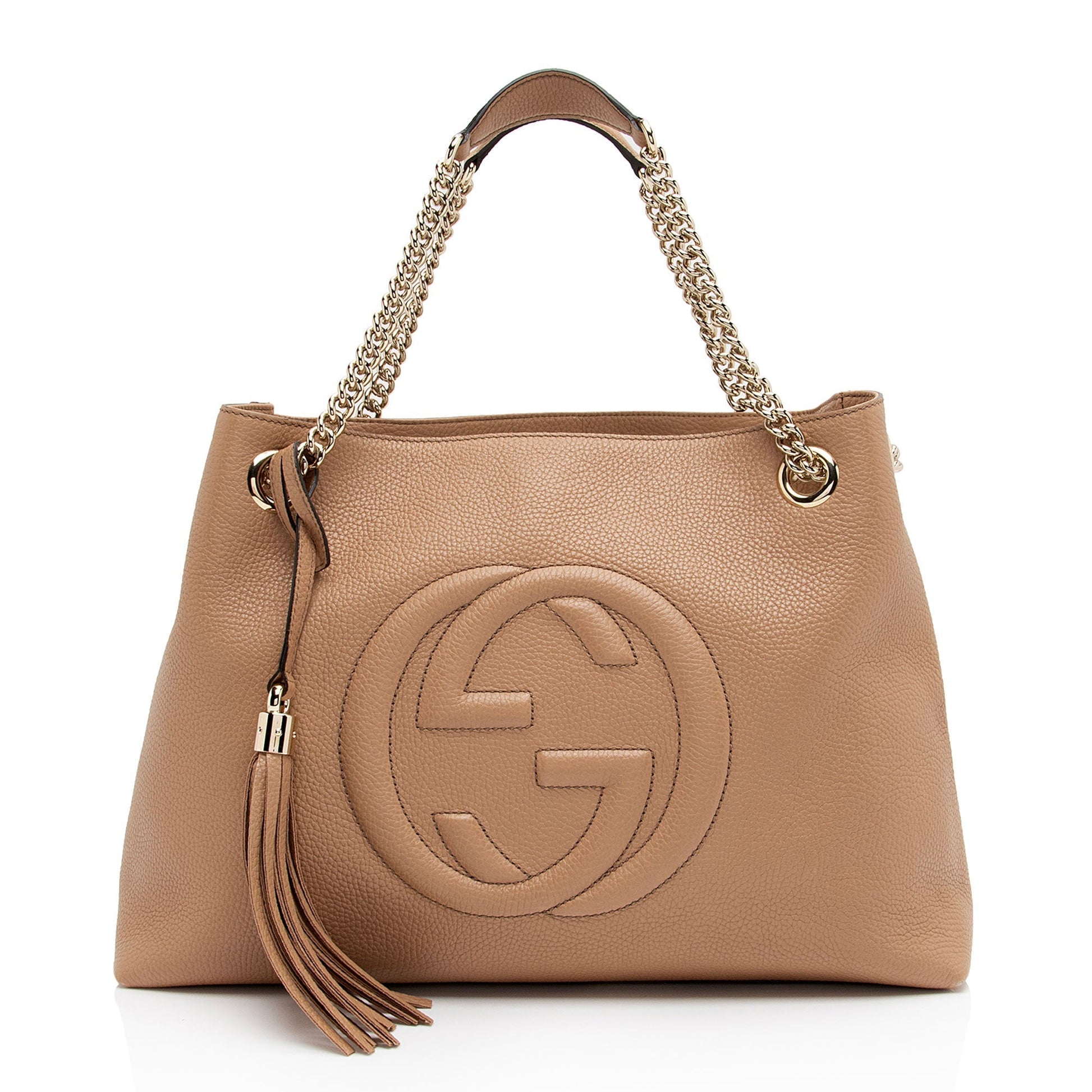 Gucci Leather Canvas Shoulder Bag