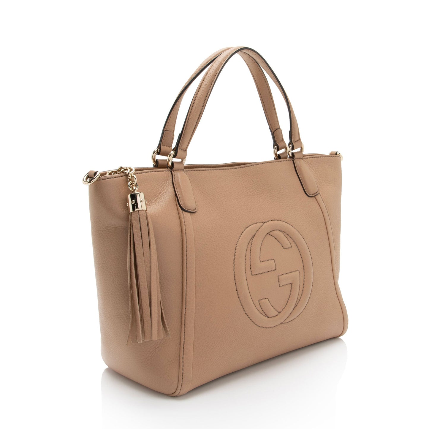 Gucci Leather Canvas Tote