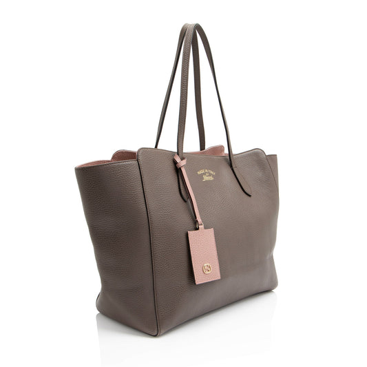 Gucci Leather Canvas Tote