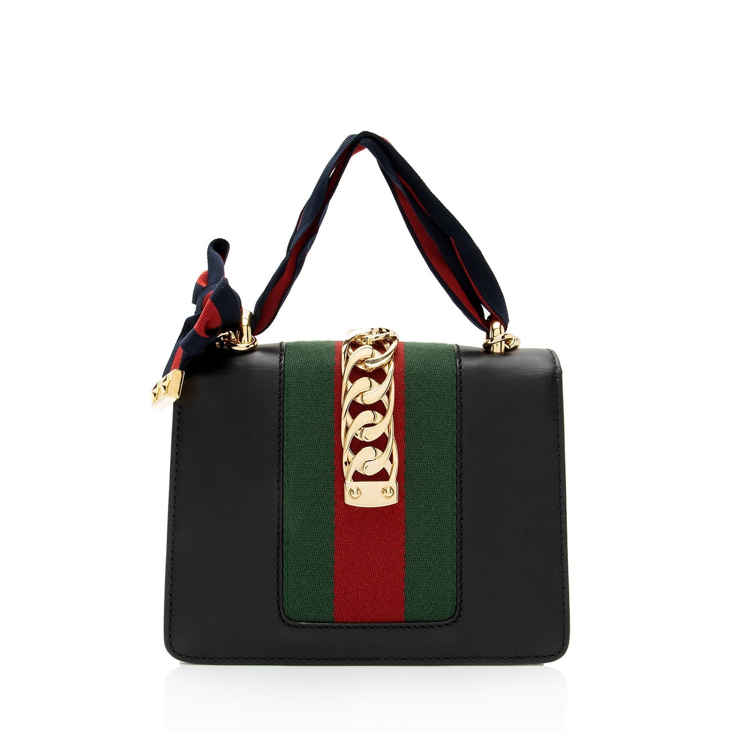 Gucci Nylon Chain Leather Crossbody