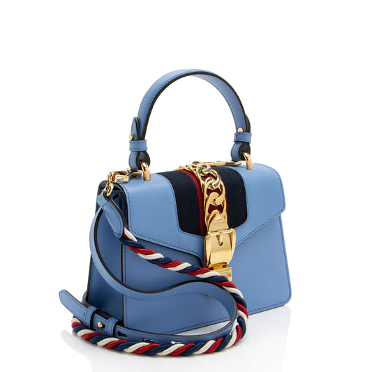Gucci Nylon Leather Mini Shoulder Bag